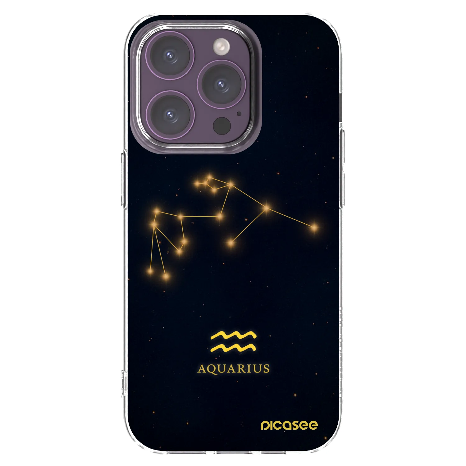 Picasee átlátszó szilikon tok az alábbi mobiltelefonokra Apple iPhone 14 Pro - AQUARIUS