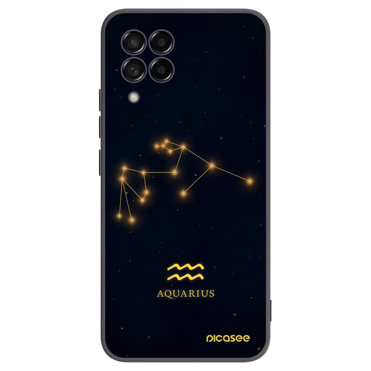 Picasee fekete szilikon tok az alábbi mobiltelefonokra Samsung Galaxy M53 5G - AQUARIUS