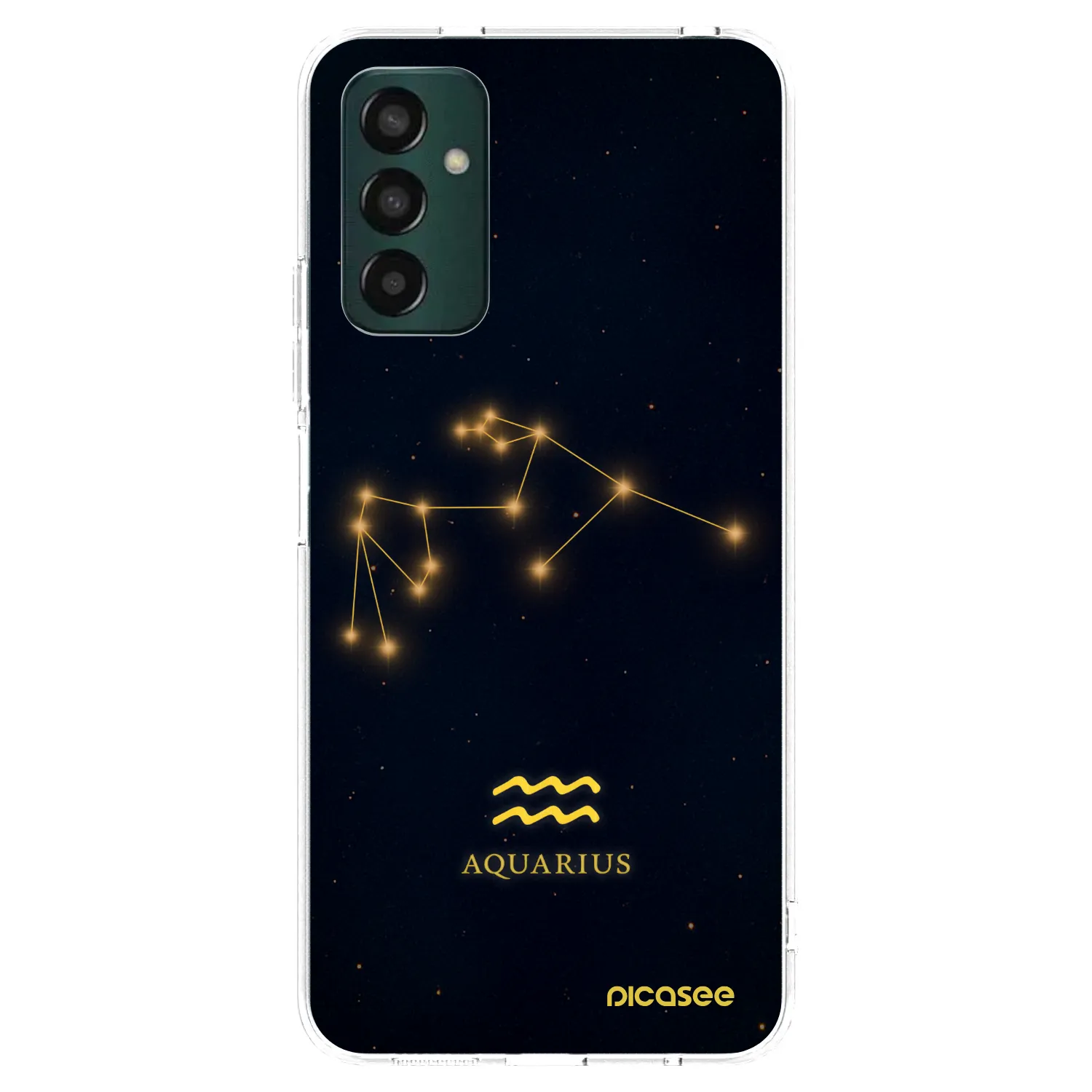 Picasee átlátszó szilikon tok az alábbi mobiltelefonokra Samsung Galaxy M13 M135F - AQUARIUS