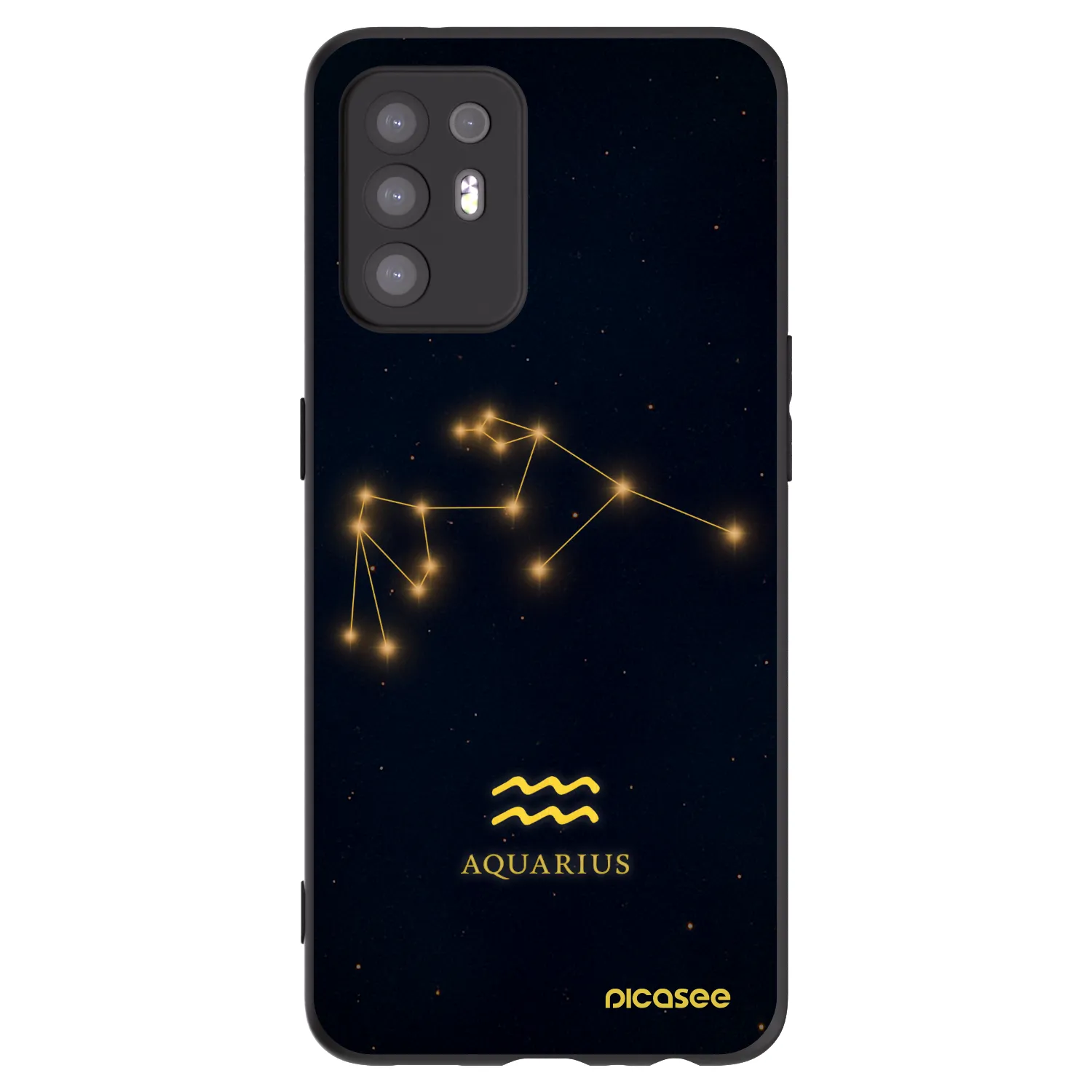 Picasee fekete szilikon tok az alábbi mobiltelefonokra OPPO A94 5G - AQUARIUS