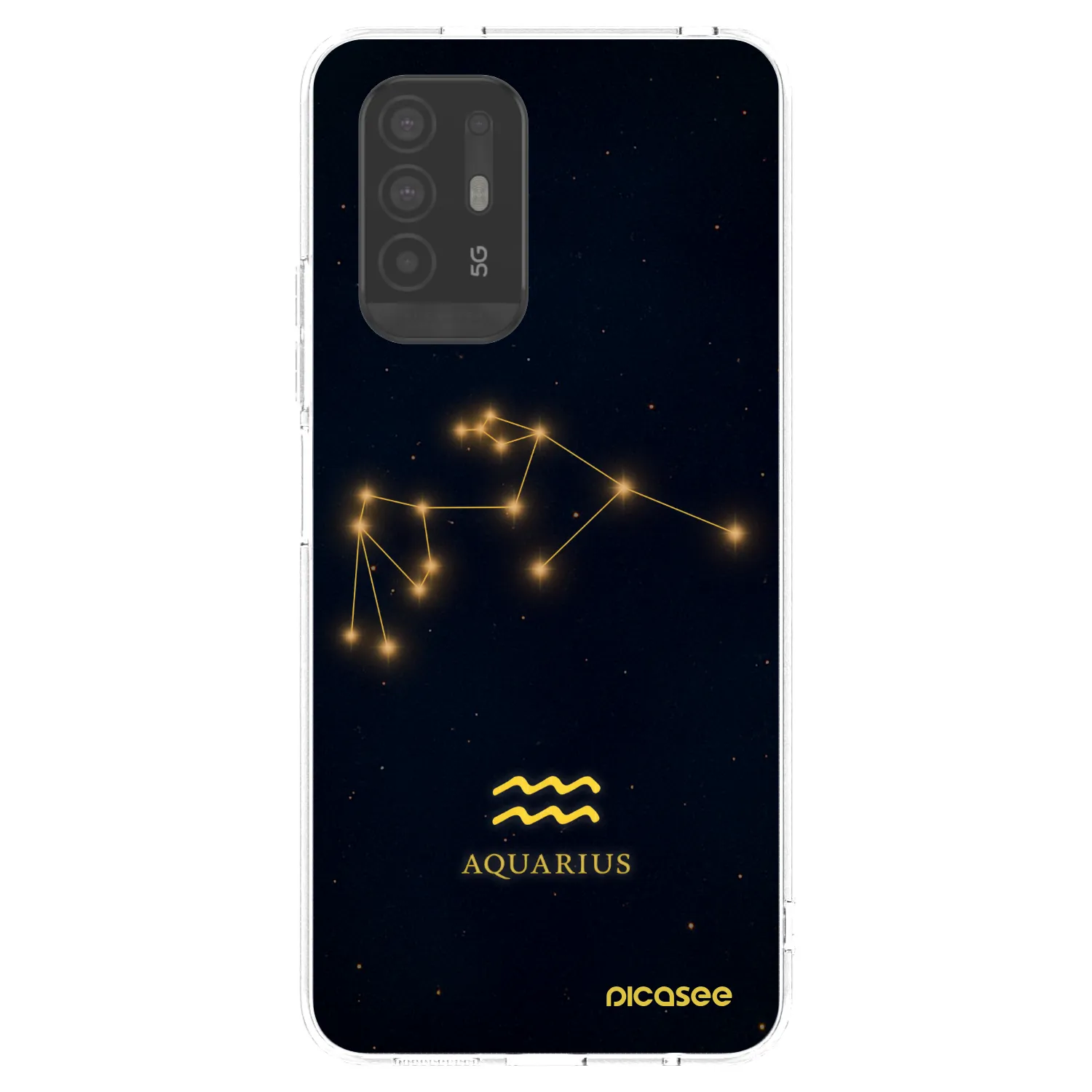 Picasee átlátszó szilikon tok az alábbi mobiltelefonokra OPPO A94 5G - AQUARIUS