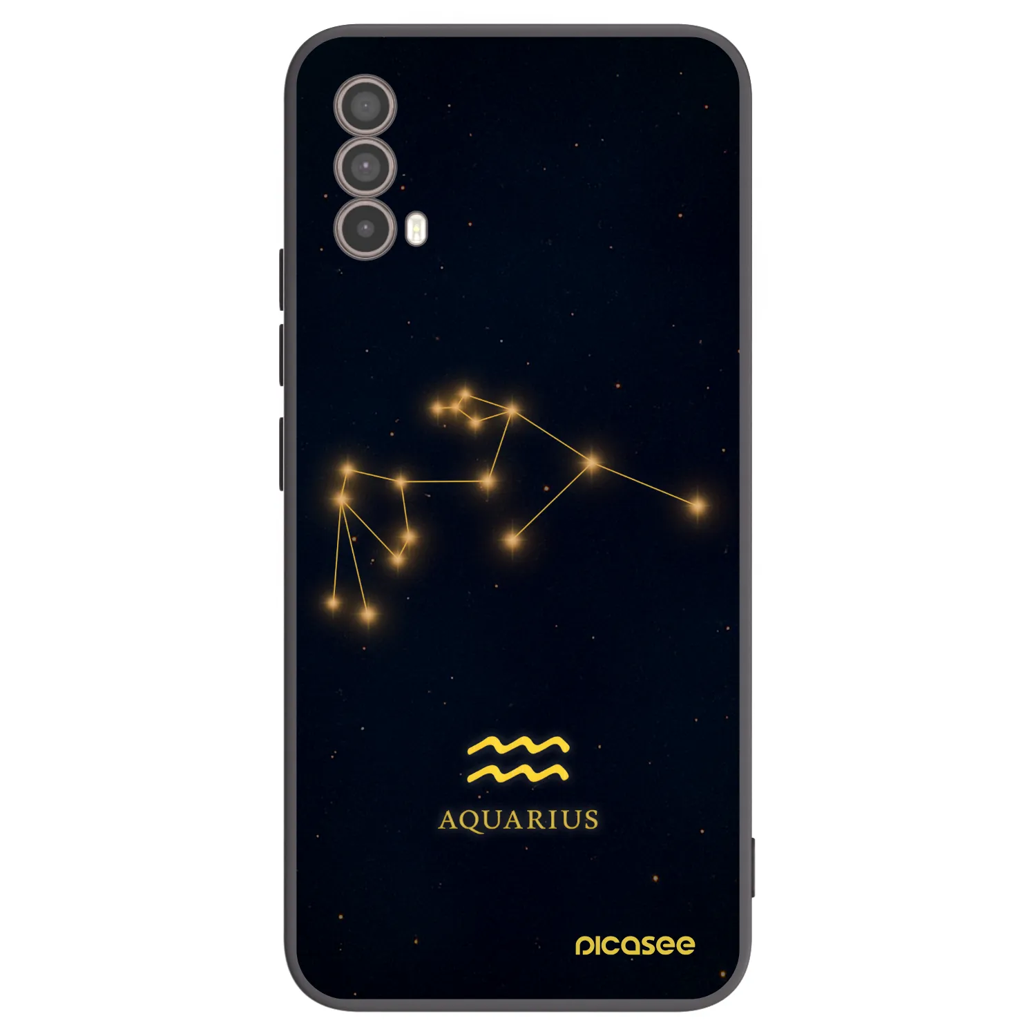 Picasee fekete szilikon tok az alábbi mobiltelefonokra Motorola Moto E40 - AQUARIUS