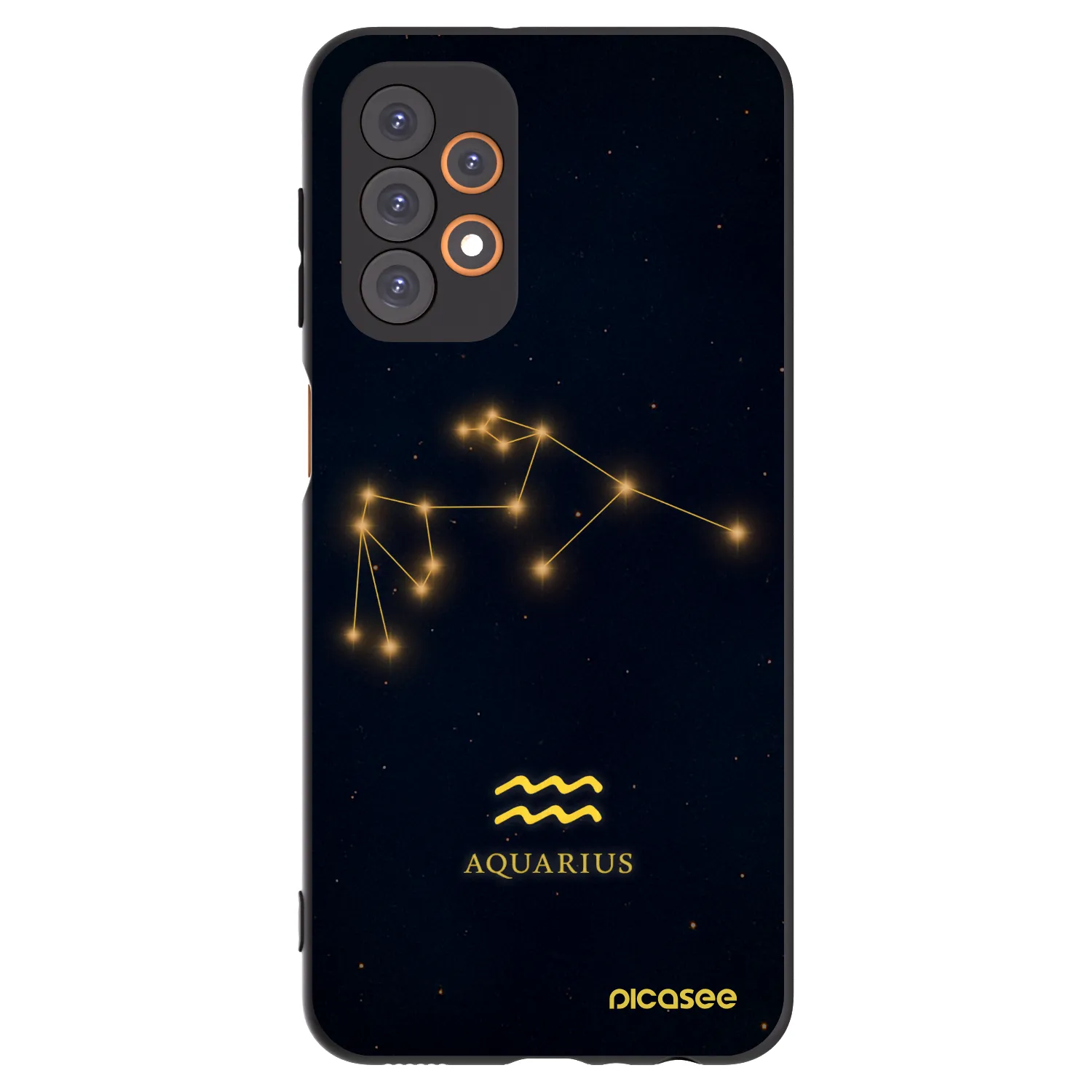 Picasee fekete szilikon tok az alábbi mobiltelefonokra Samsung Galaxy A23 A235F 4G - AQUARIUS