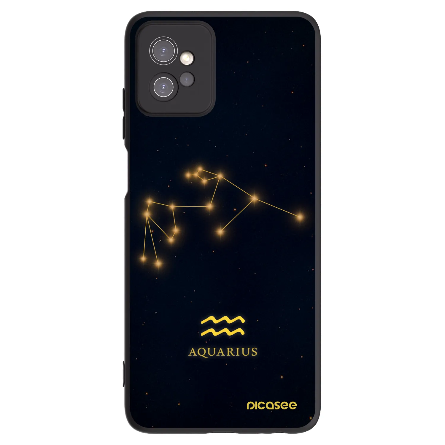 Picasee fekete szilikon tok az alábbi mobiltelefonokra Motorola Moto G32 - AQUARIUS