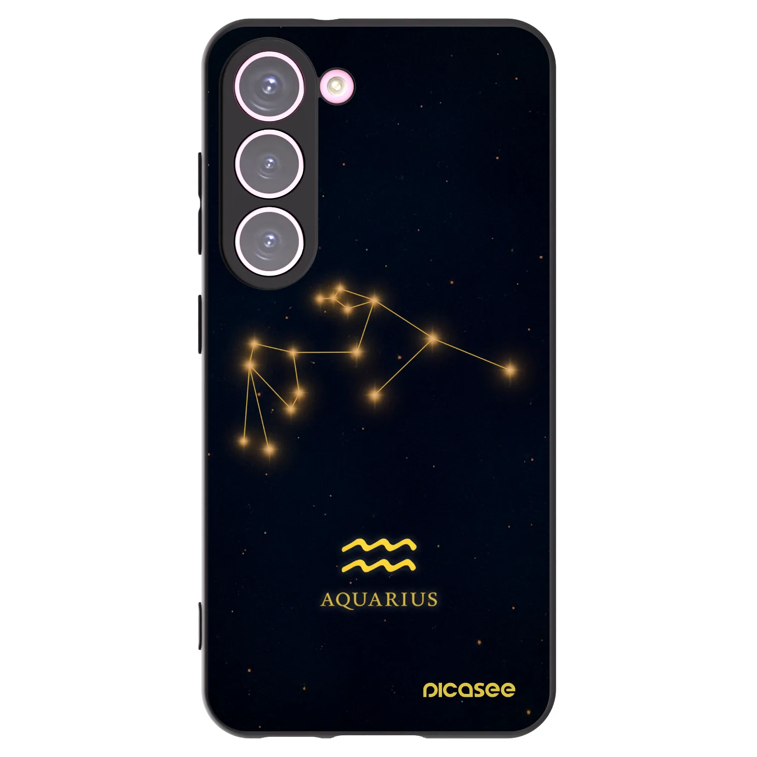 Picasee fekete szilikon tok az alábbi mobiltelefonokra Samsung Galaxy S23 5G - AQUARIUS