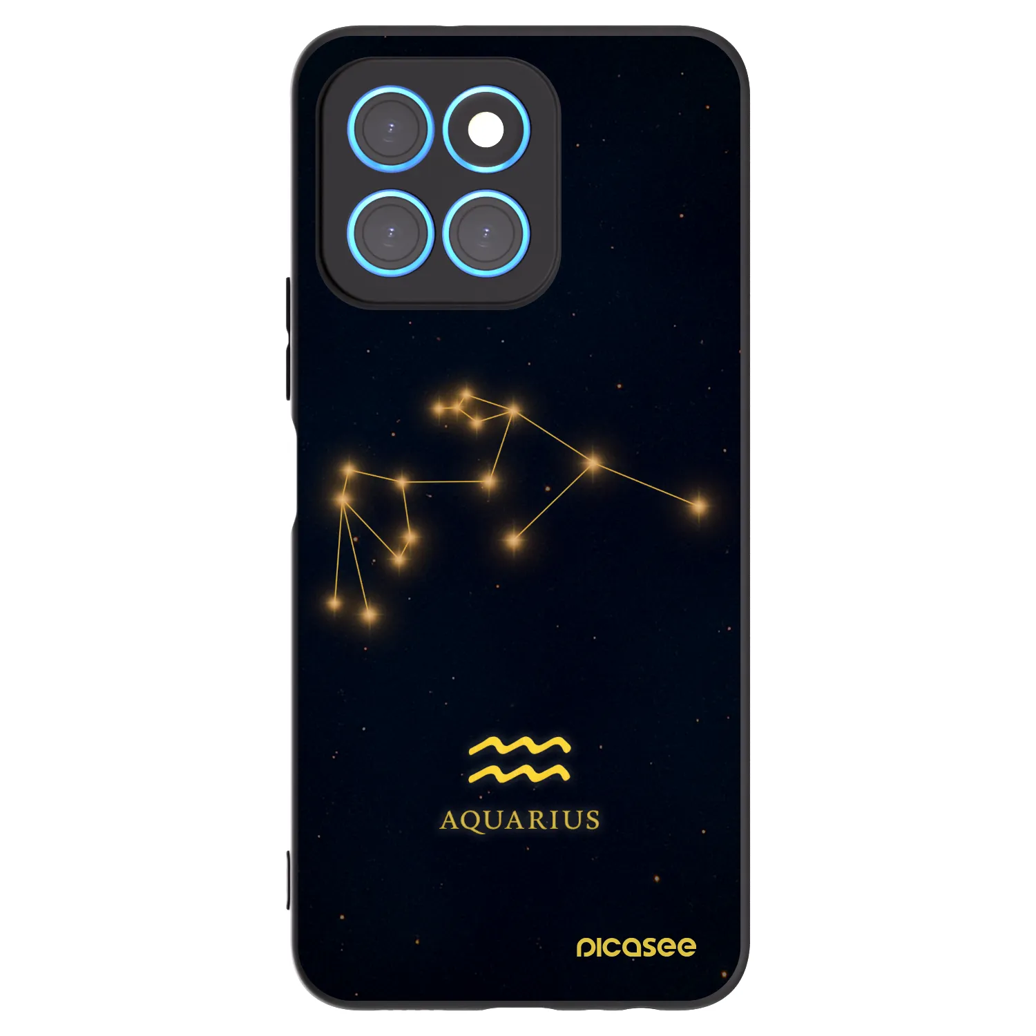 Picasee fekete szilikon tok az alábbi mobiltelefonokra Honor X6 - AQUARIUS