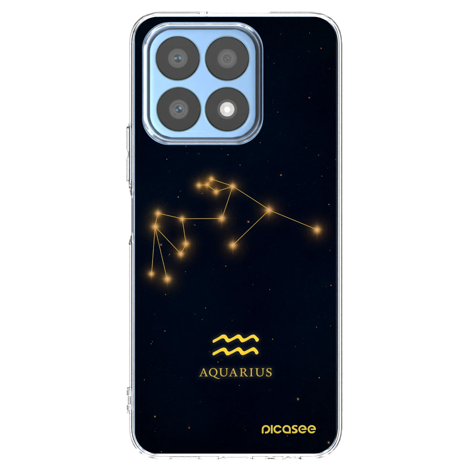 Picasee átlátszó szilikon tok az alábbi mobiltelefonokra Honor X8a - AQUARIUS