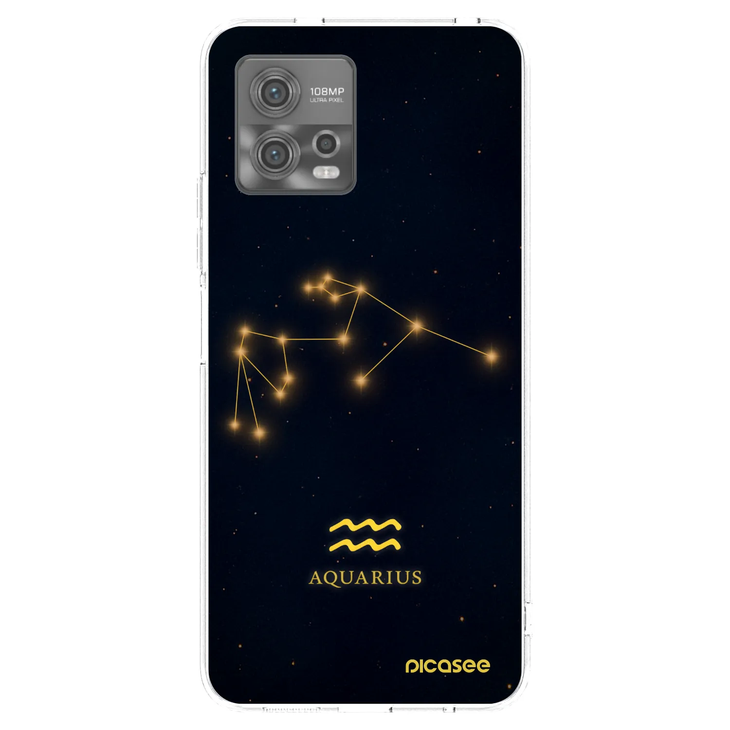 Picasee átlátszó szilikon tok az alábbi mobiltelefonokra Motorola Moto G72 - AQUARIUS
