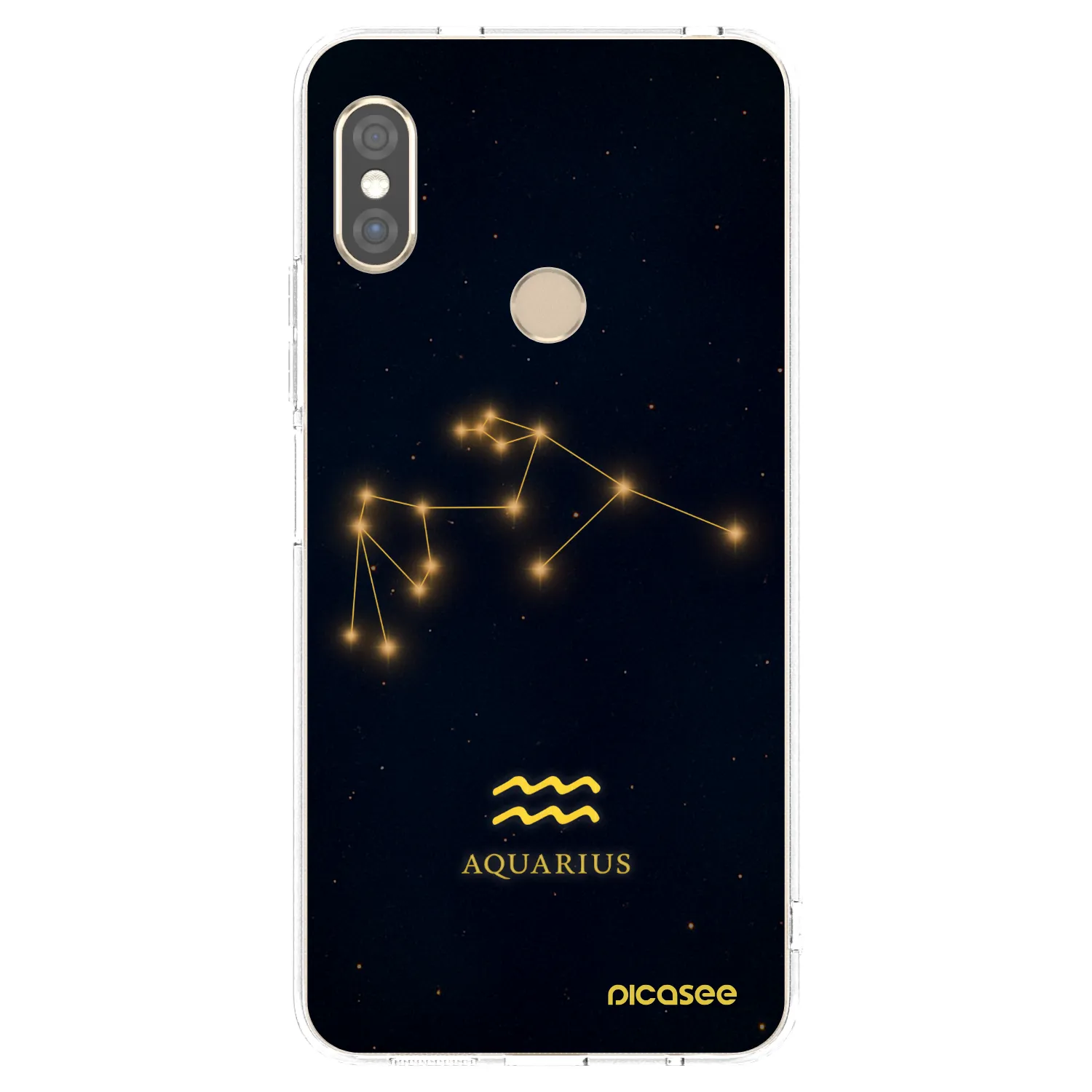 Picasee átlátszó szilikon tok az alábbi mobiltelefonokra Xiaomi Redmi Note 5 Global - AQUARIUS