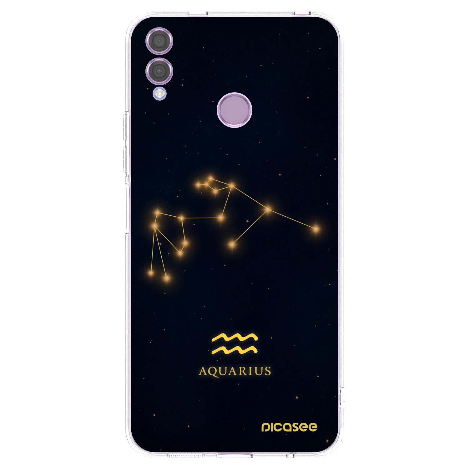 Picasee átlátszó szilikon tok az alábbi mobiltelefonokra Honor 8X - AQUARIUS