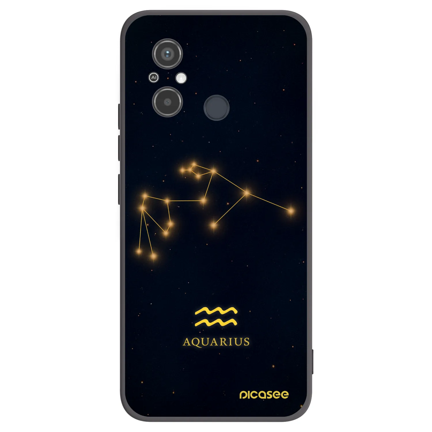 Picasee fekete szilikon tok az alábbi mobiltelefonokra Xiaomi Redmi 12C - AQUARIUS