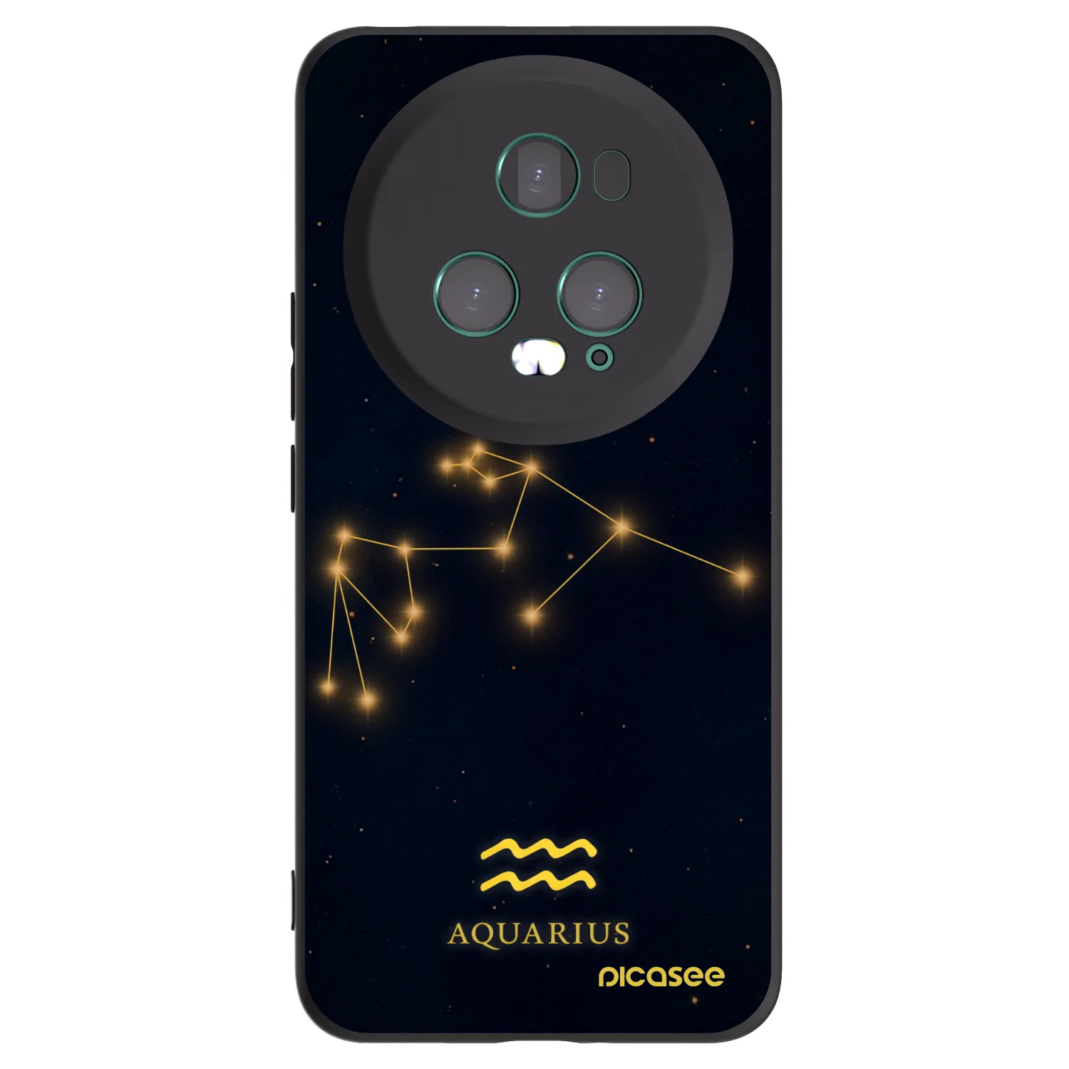 Picasee fekete szilikon tok az alábbi mobiltelefonokra Honor Magic5 Pro - AQUARIUS