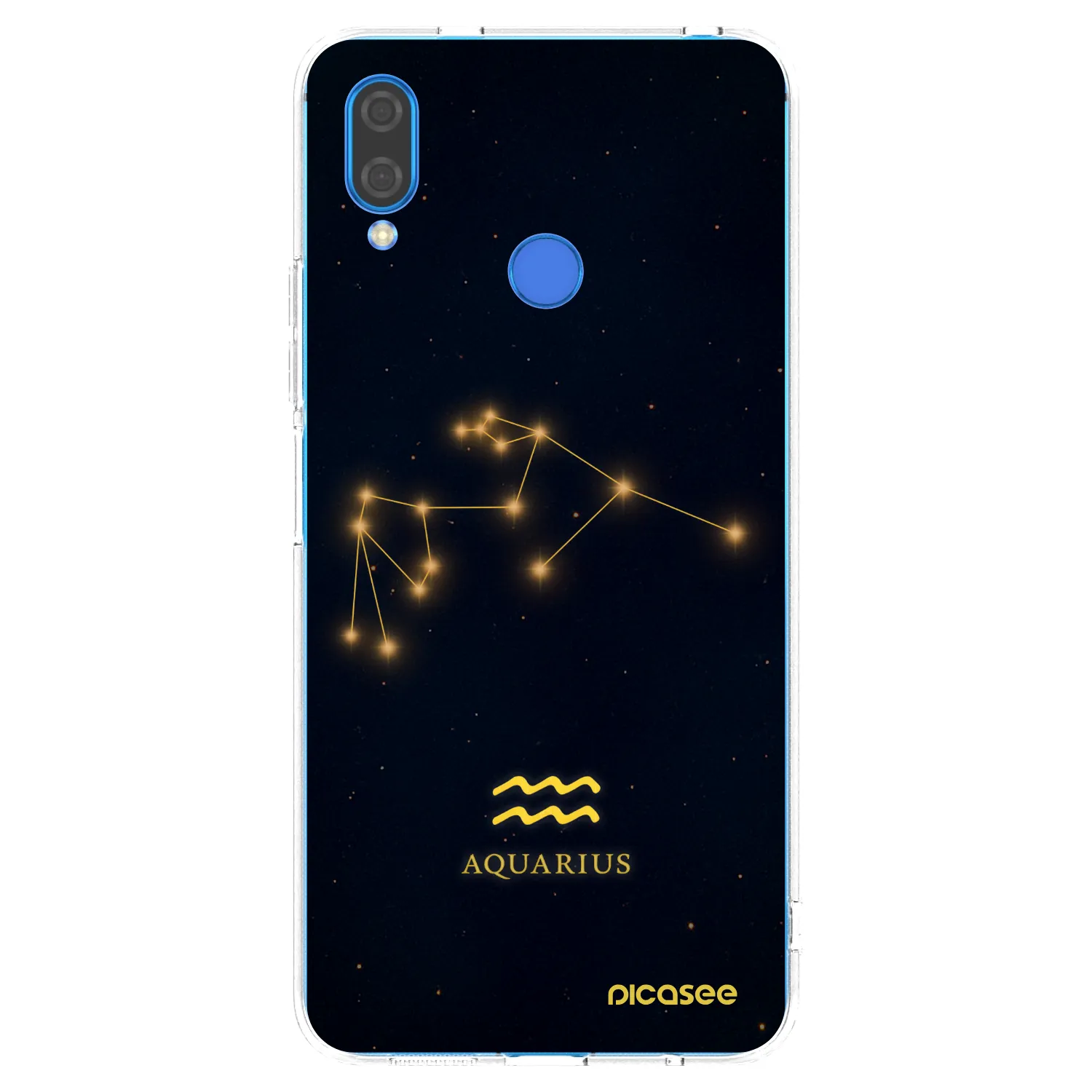 Picasee átlátszó szilikon tok az alábbi mobiltelefonokra Huawei Nova 3i - AQUARIUS