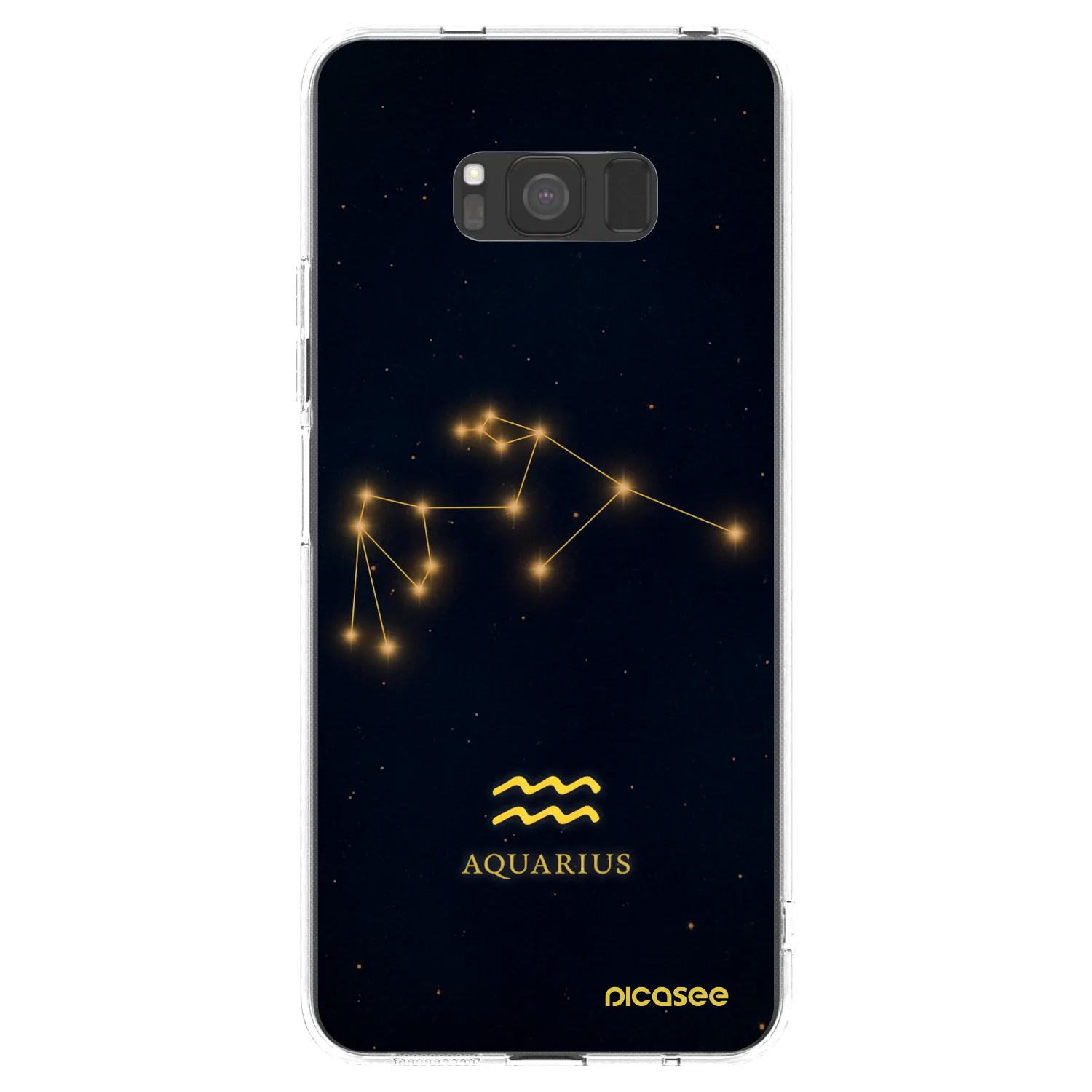 Picasee átlátszó szilikon tok az alábbi mobiltelefonokra Samsung Galaxy S8 G950F - AQUARIUS