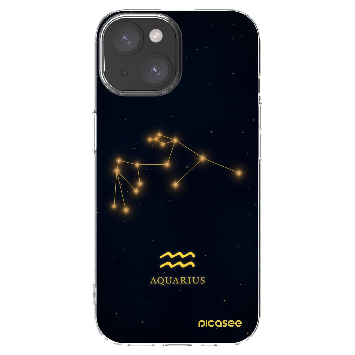 Picasee átlátszó szilikon tok az alábbi mobiltelefonokra Apple iPhone 15 - AQUARIUS