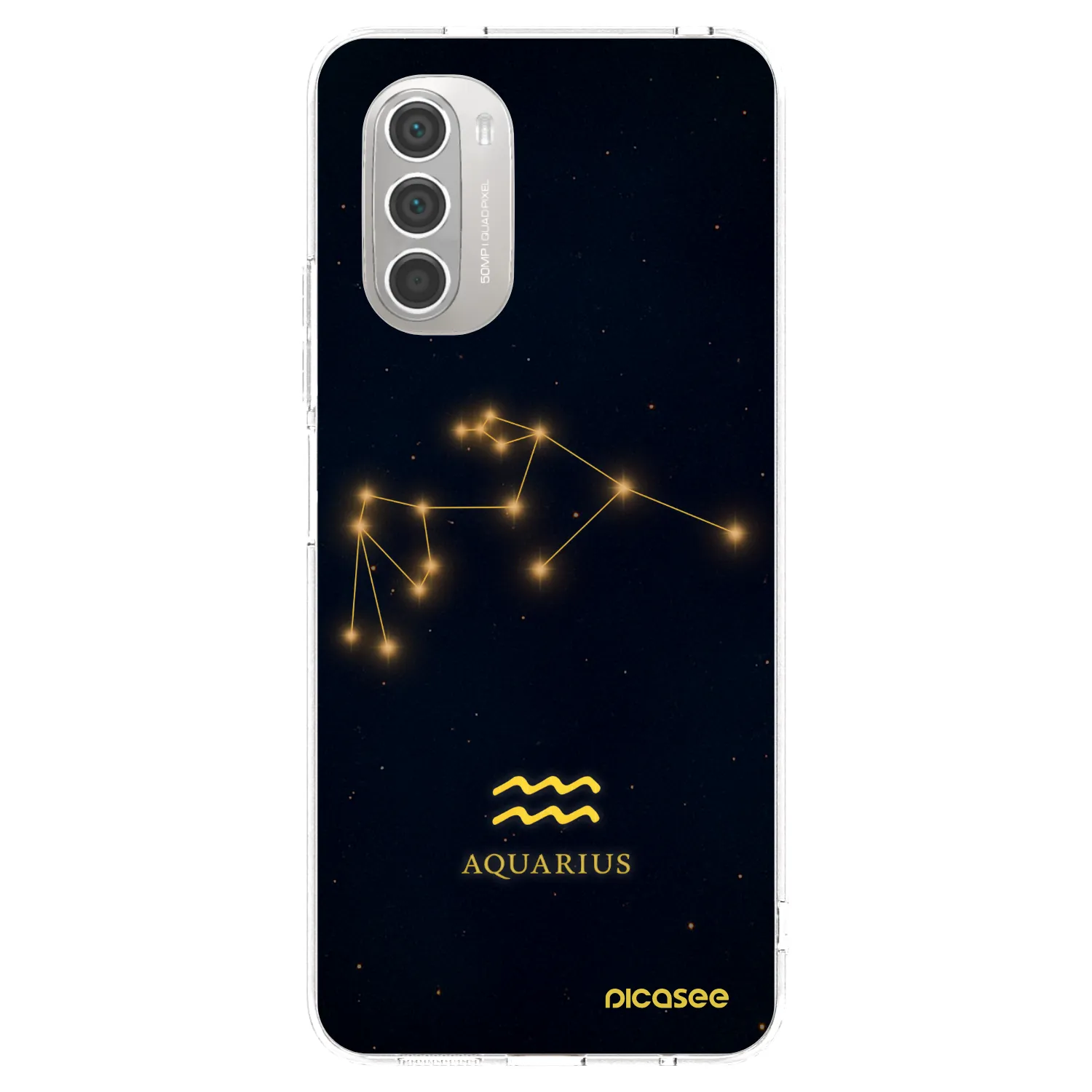Picasee átlátszó szilikon tok az alábbi mobiltelefonokra Motorola Moto G51 - AQUARIUS