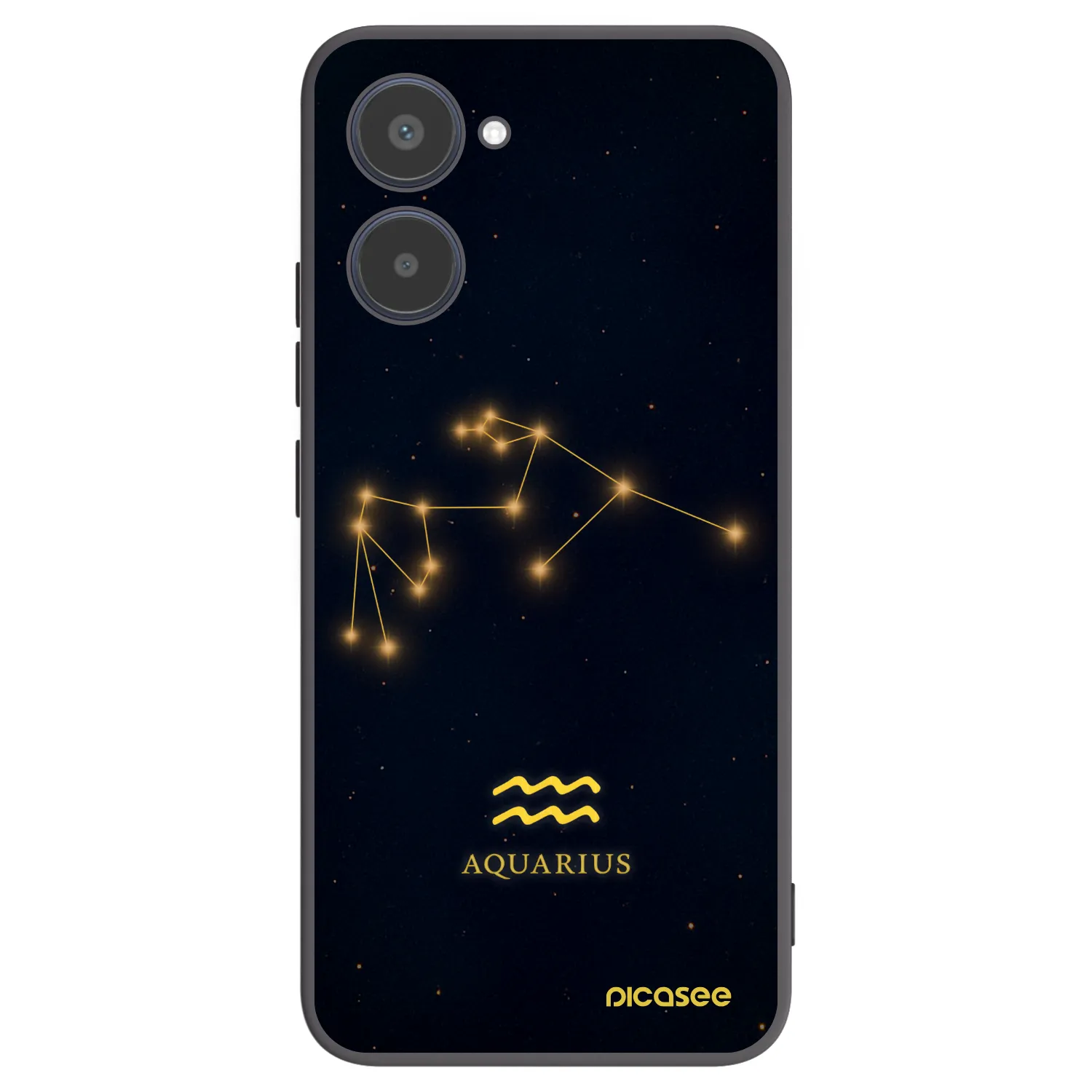 Picasee fekete szilikon tok az alábbi mobiltelefonokra Realme 10 4G - AQUARIUS