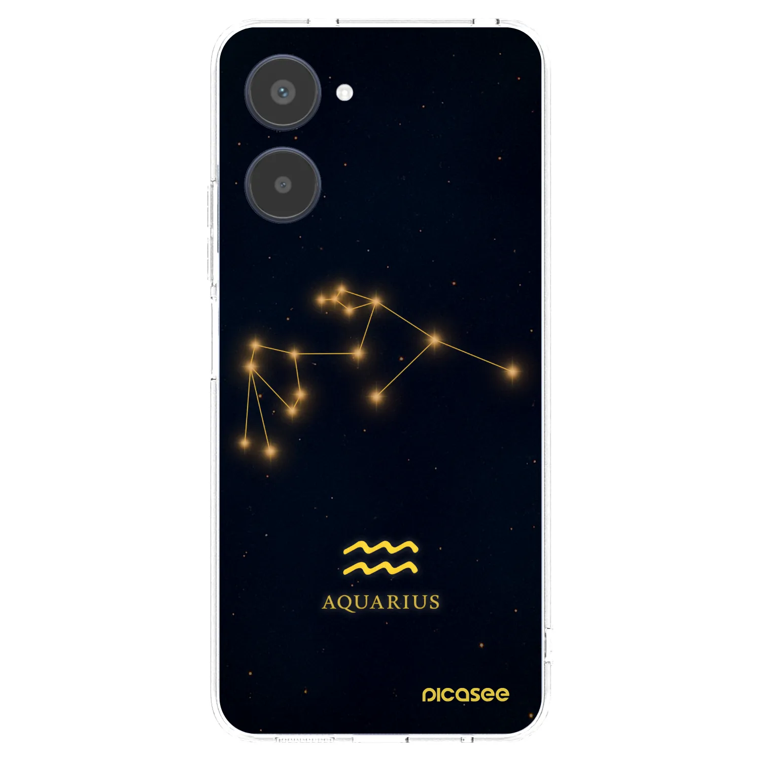 Picasee átlátszó szilikon tok az alábbi mobiltelefonokra Realme 10 4G - AQUARIUS