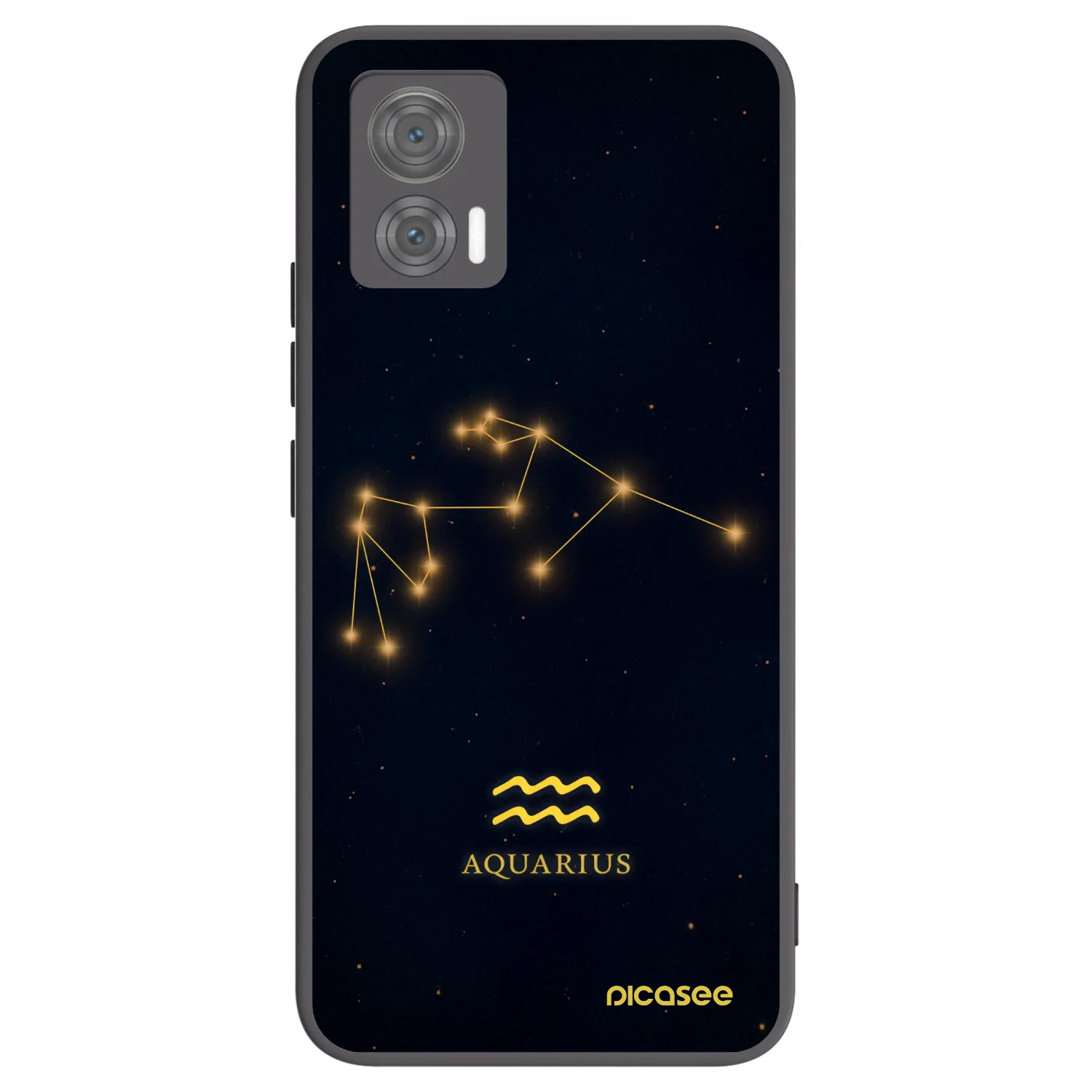 Picasee fekete szilikon tok az alábbi mobiltelefonokra Motorola Edge 30 Neo - AQUARIUS