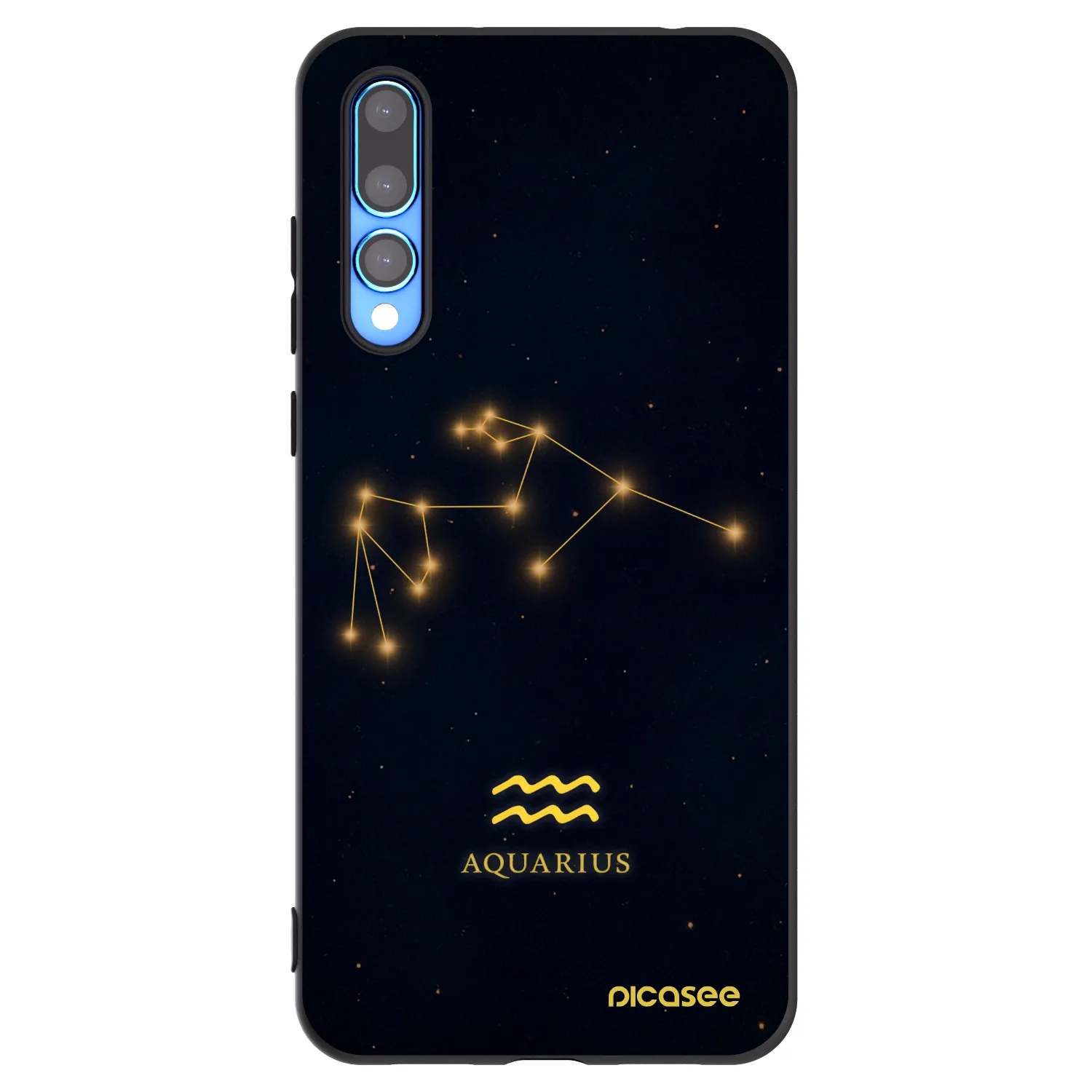 Picasee fekete szilikon tok az alábbi mobiltelefonokra Huawei P20 Pro - AQUARIUS
