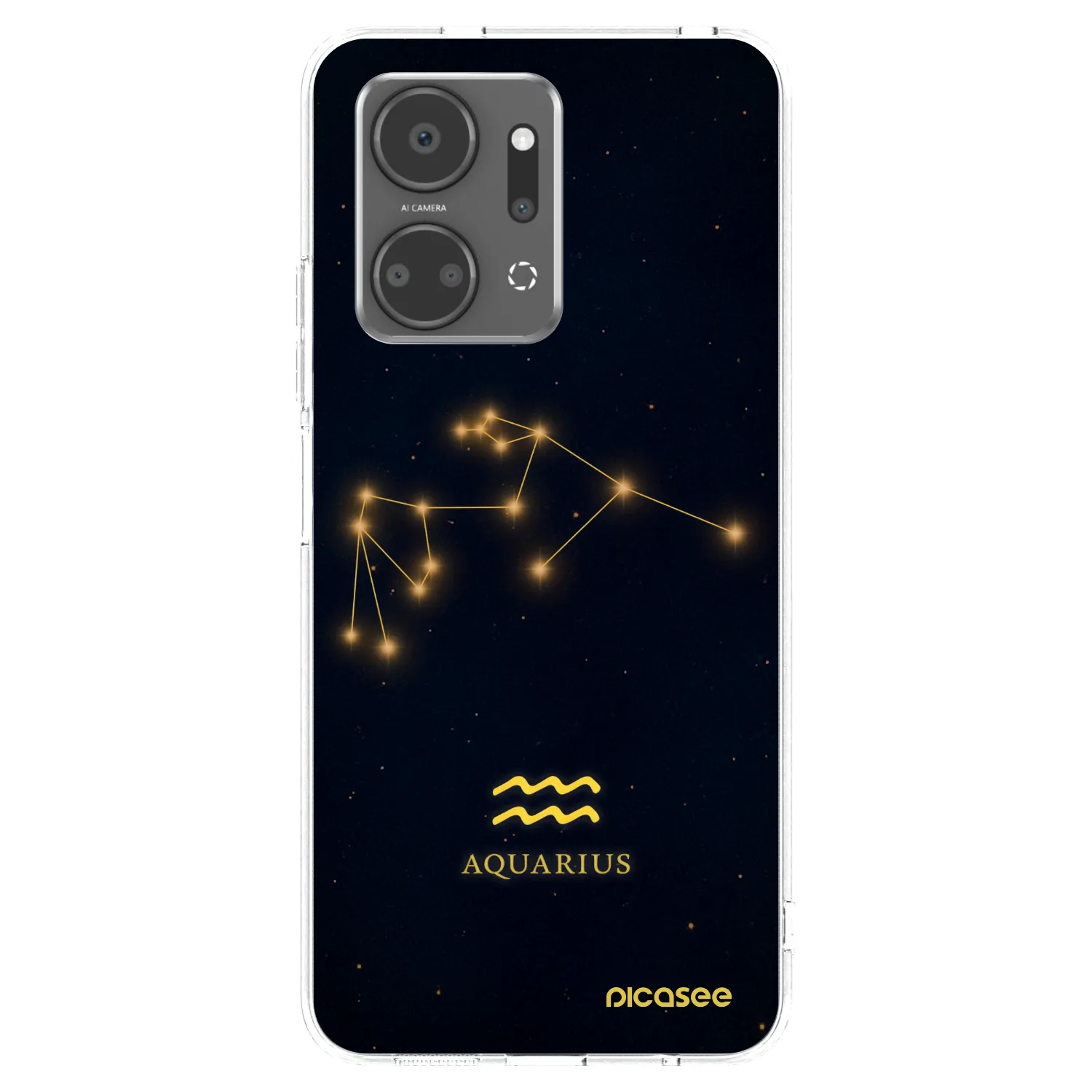 Picasee átlátszó szilikon tok az alábbi mobiltelefonokra Honor X7a - AQUARIUS