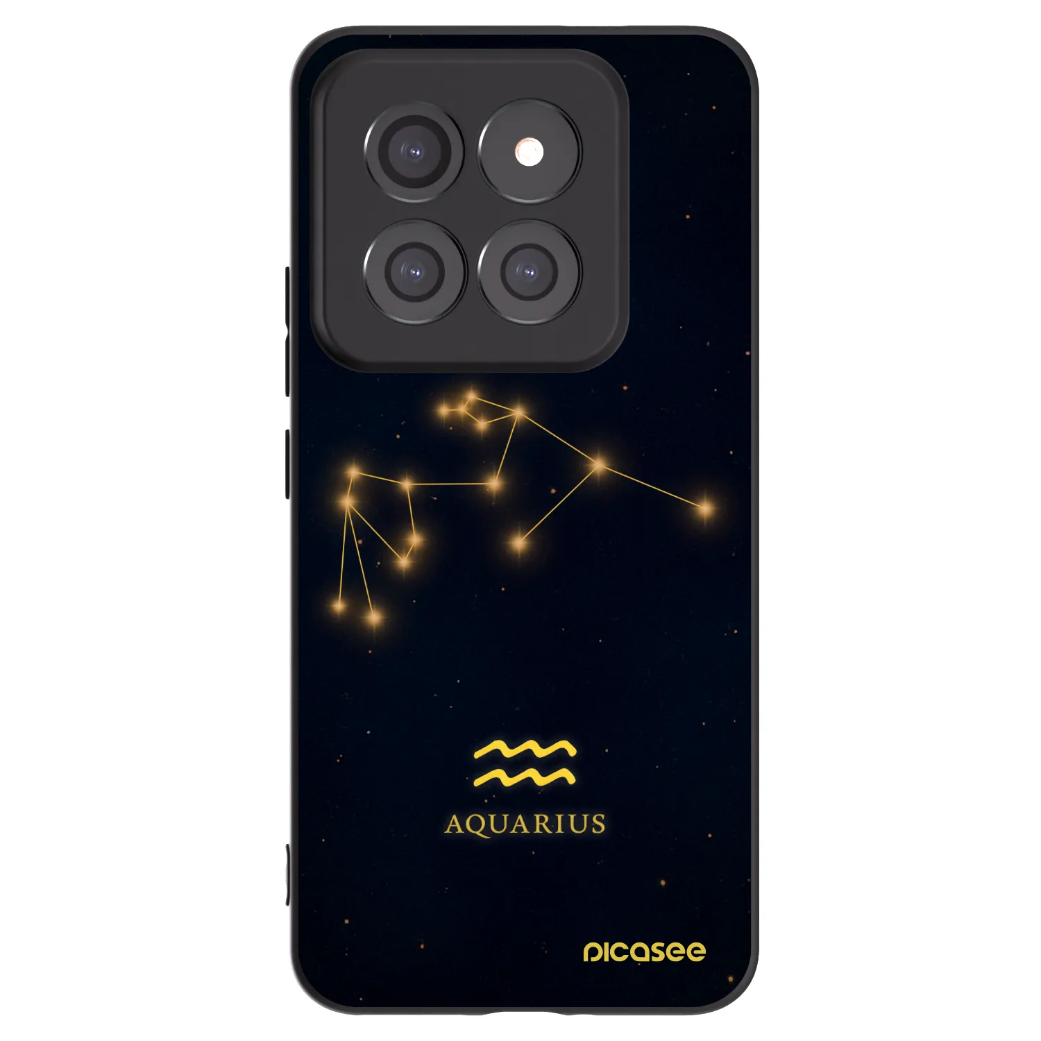 Picasee fekete szilikon tok az alábbi mobiltelefonokra Xiaomi 14 Pro - AQUARIUS