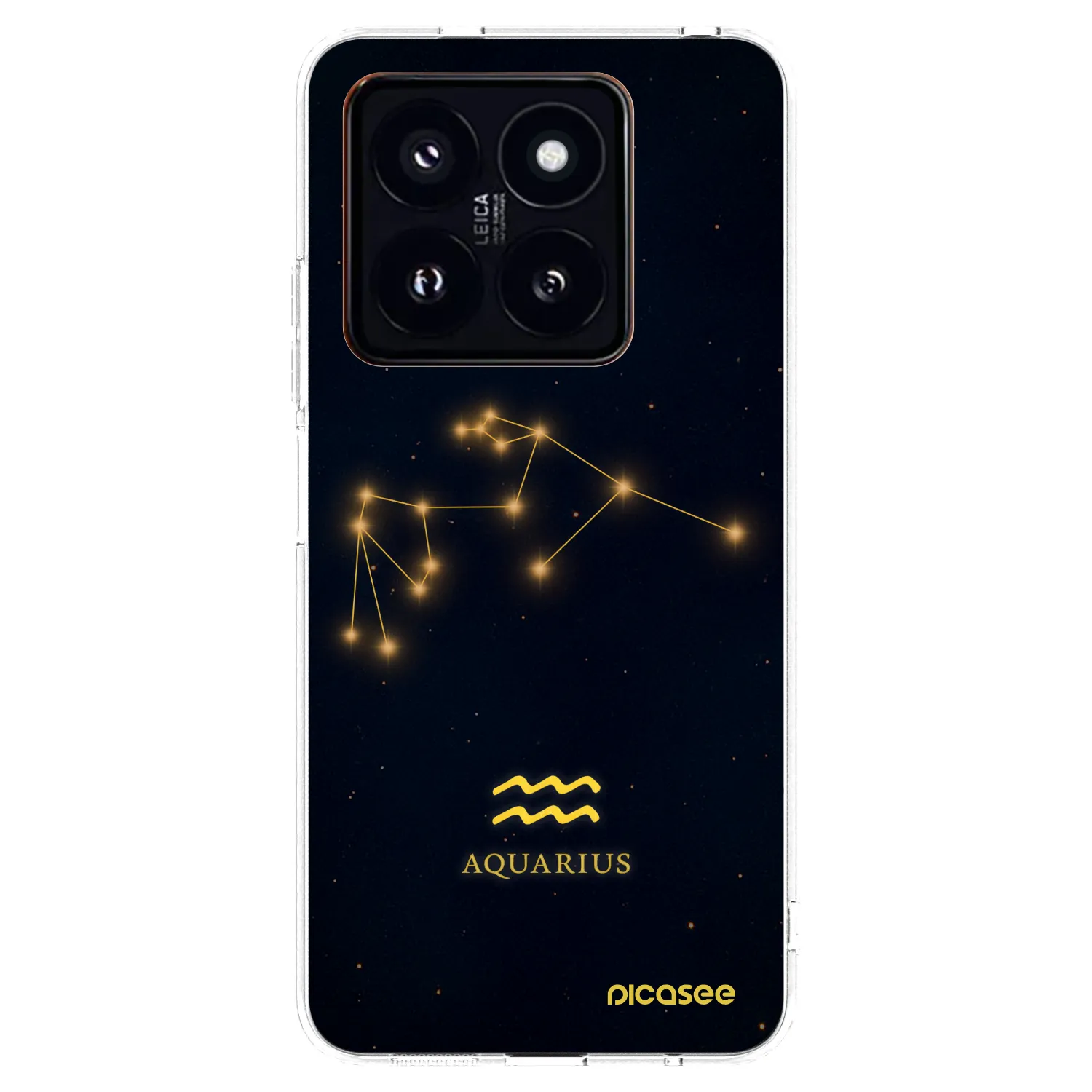 Picasee átlátszó szilikon tok az alábbi mobiltelefonokra Xiaomi 14 Pro - AQUARIUS