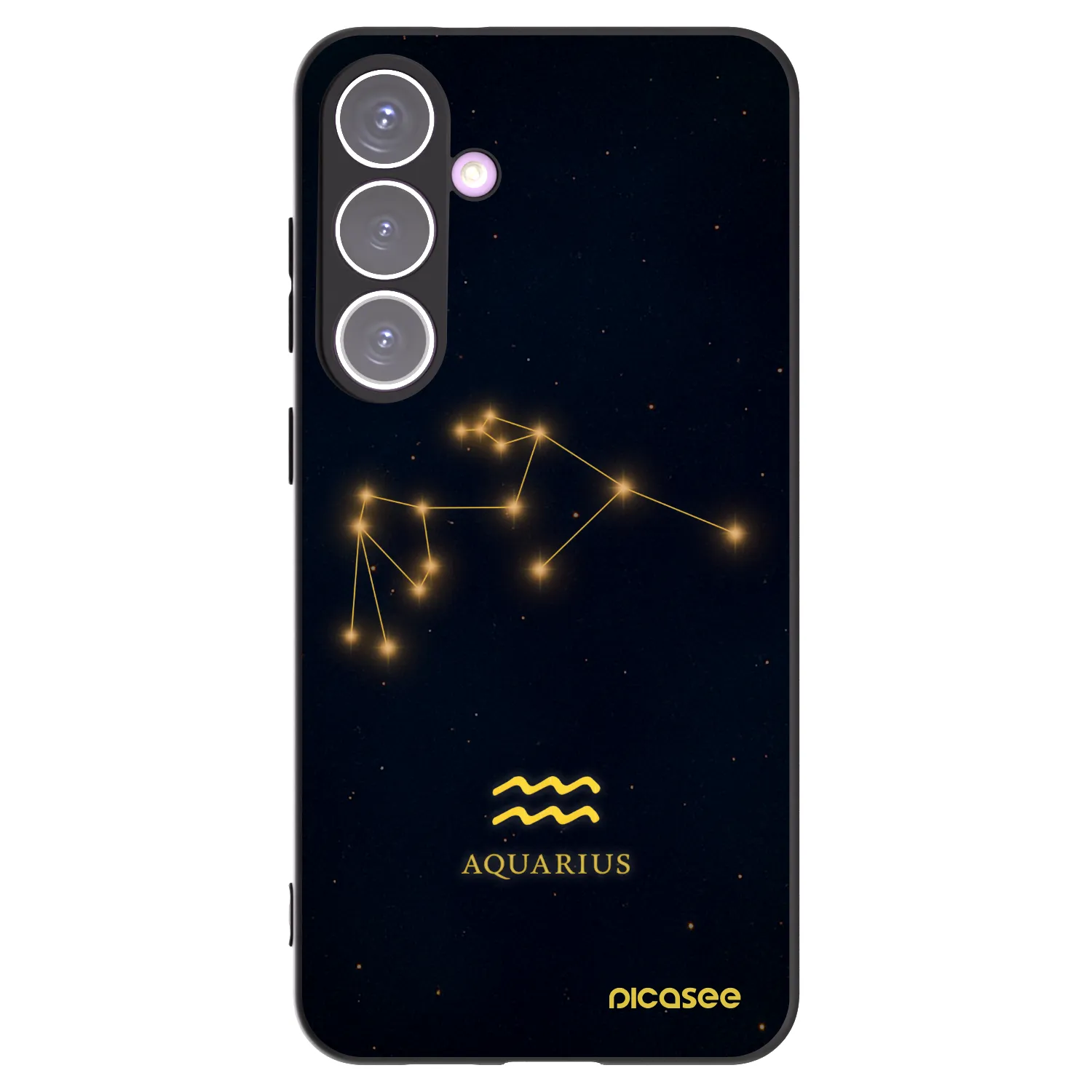 Picasee fekete szilikon tok az alábbi mobiltelefonokra Samsung Galaxy S24+ S926B 5G - AQUARIUS