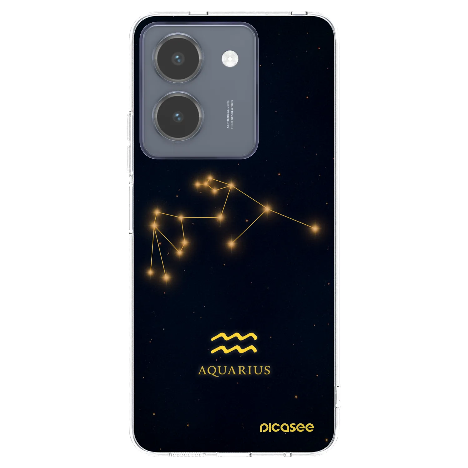 Picasee átlátszó szilikon tok az alábbi mobiltelefonokra Vivo Y36 4G - AQUARIUS