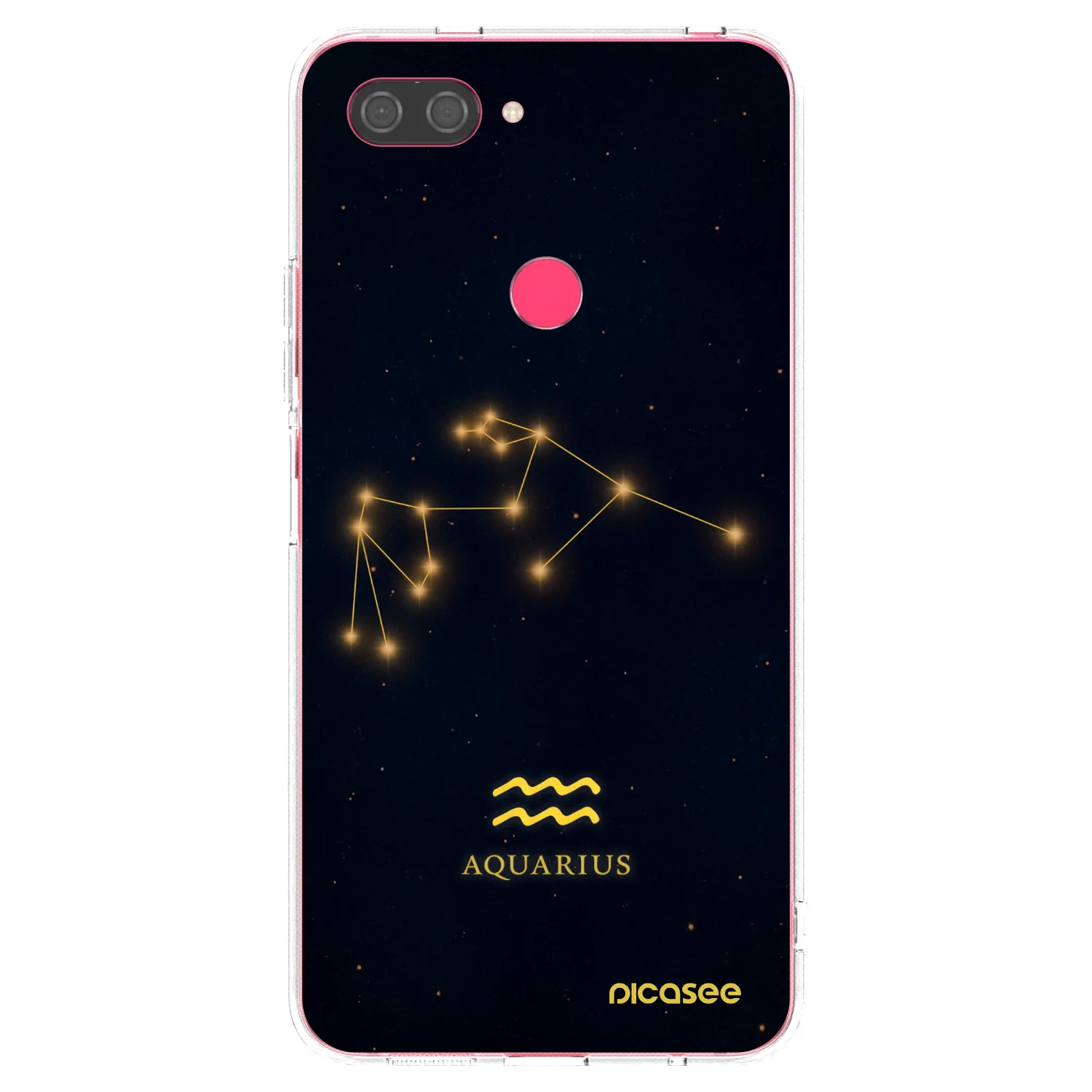 Picasee átlátszó szilikon tok az alábbi mobiltelefonokra Xiaomi Mi 8 Lite - AQUARIUS