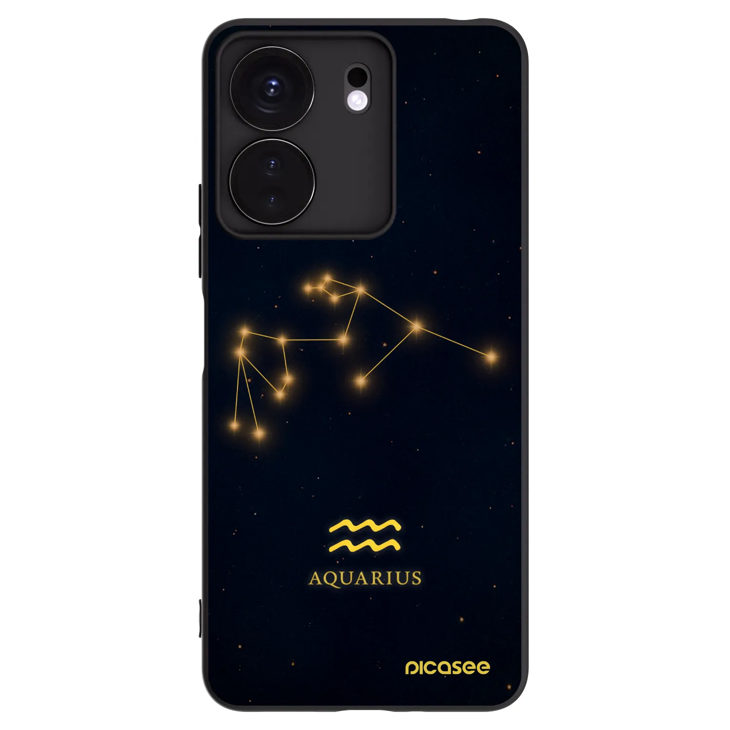 Picasee fekete szilikon tok az alábbi mobiltelefonokra Xiaomi Redmi 13C 4G - AQUARIUS