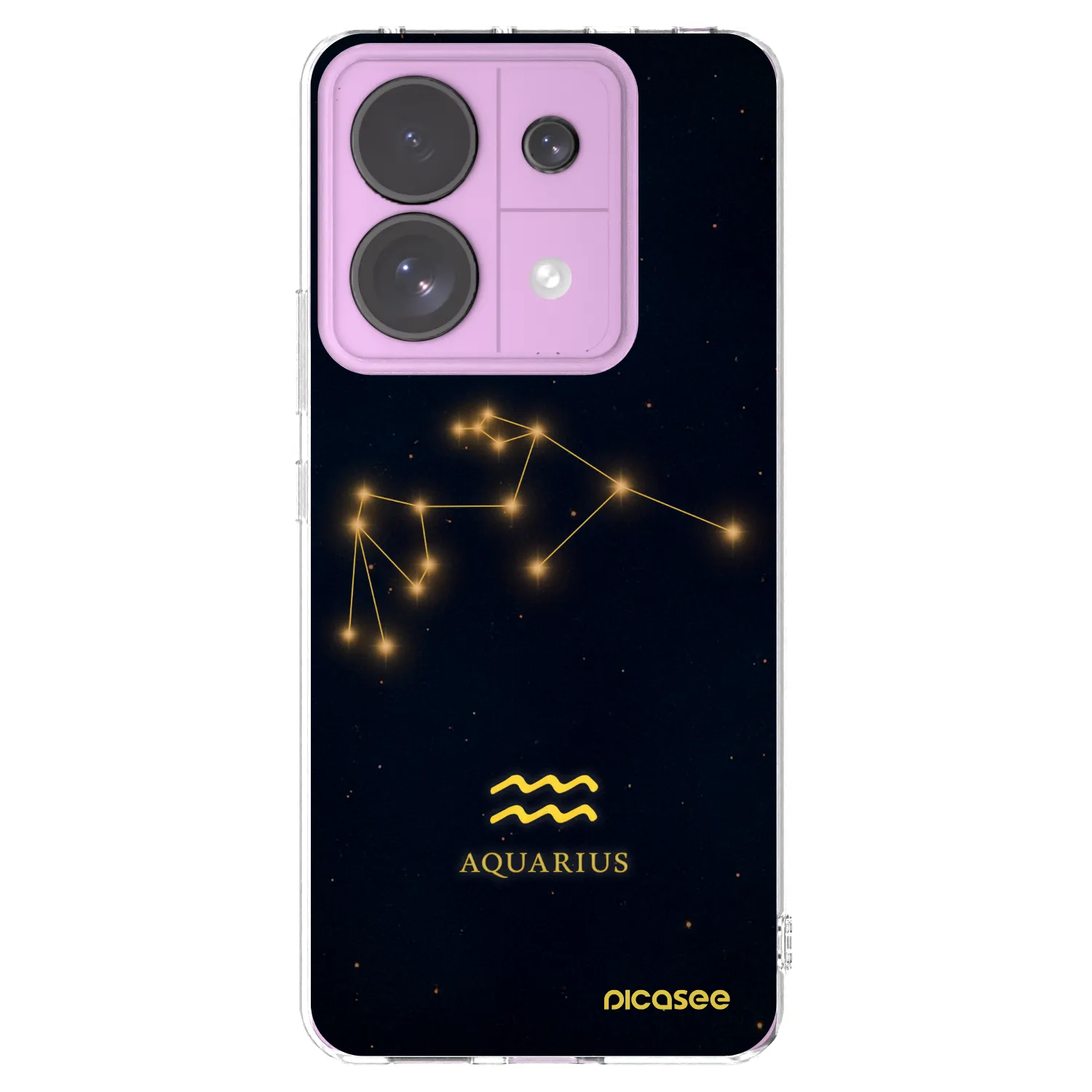 Picasee átlátszó szilikon tok az alábbi mobiltelefonokra Xiaomi Redmi Note 13 Pro 5G - AQUARIUS