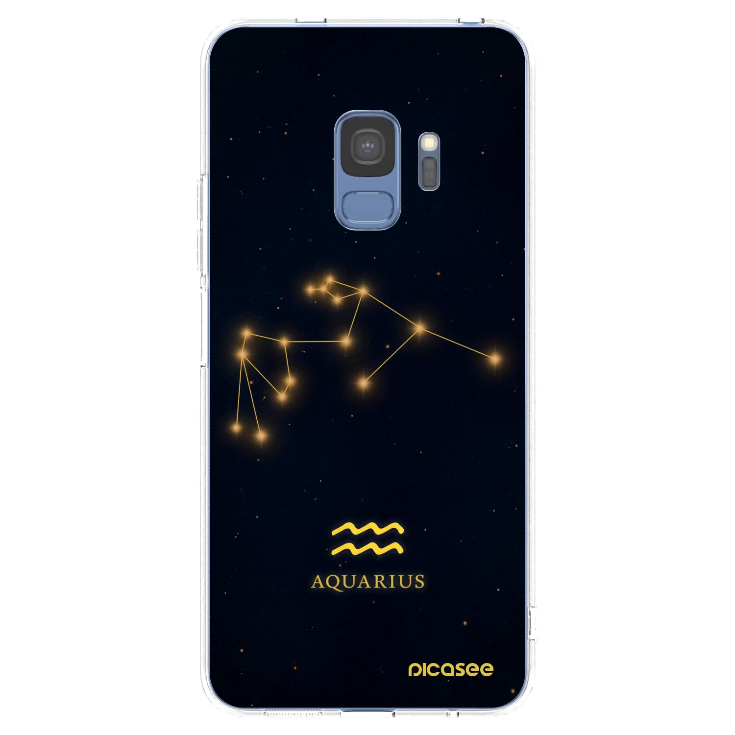Picasee átlátszó szilikon tok az alábbi mobiltelefonokra Samsung Galaxy S9 G960F - AQUARIUS