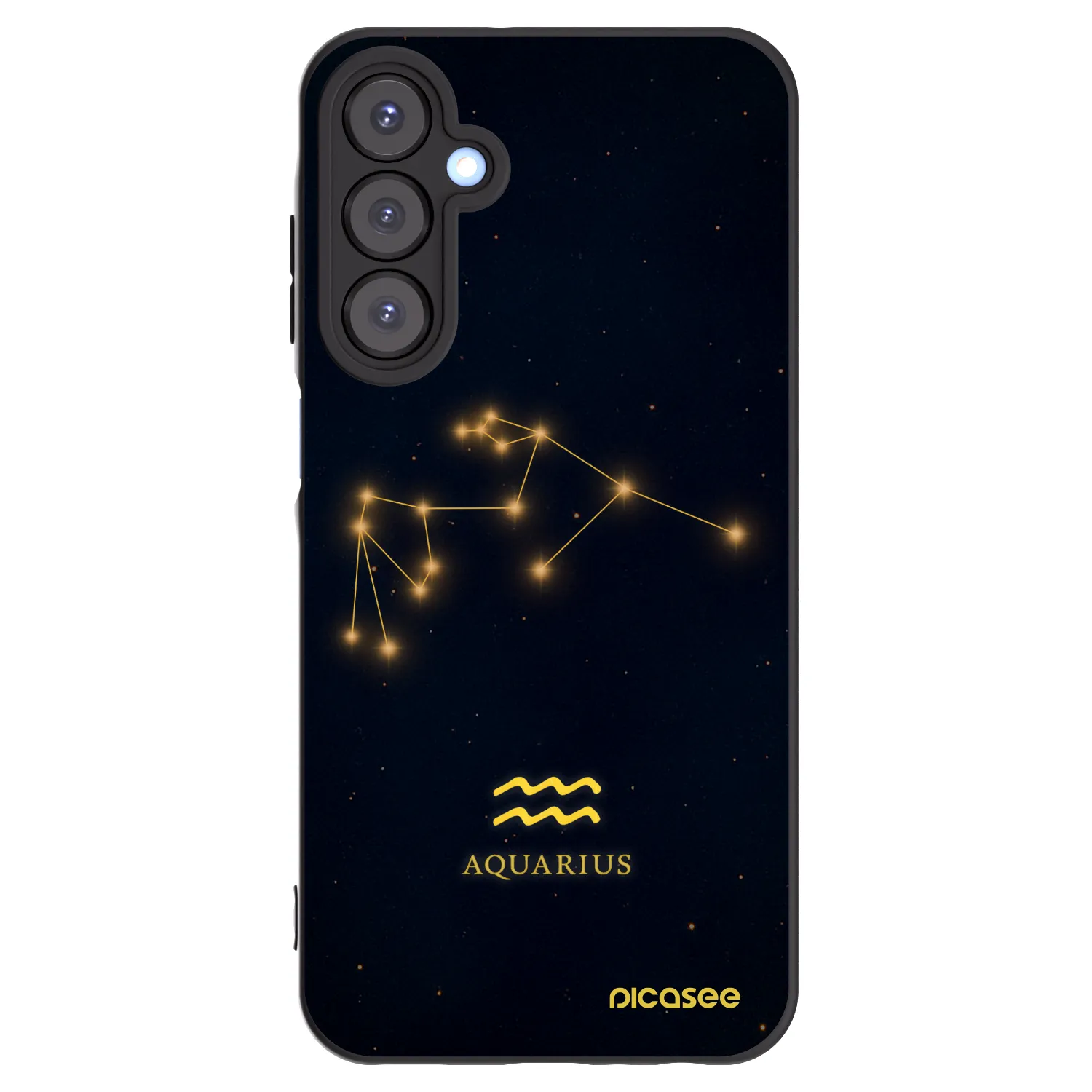 Picasee fekete szilikon tok az alábbi mobiltelefonokra Samsung Galaxy A25 A256B 5G - AQUARIUS
