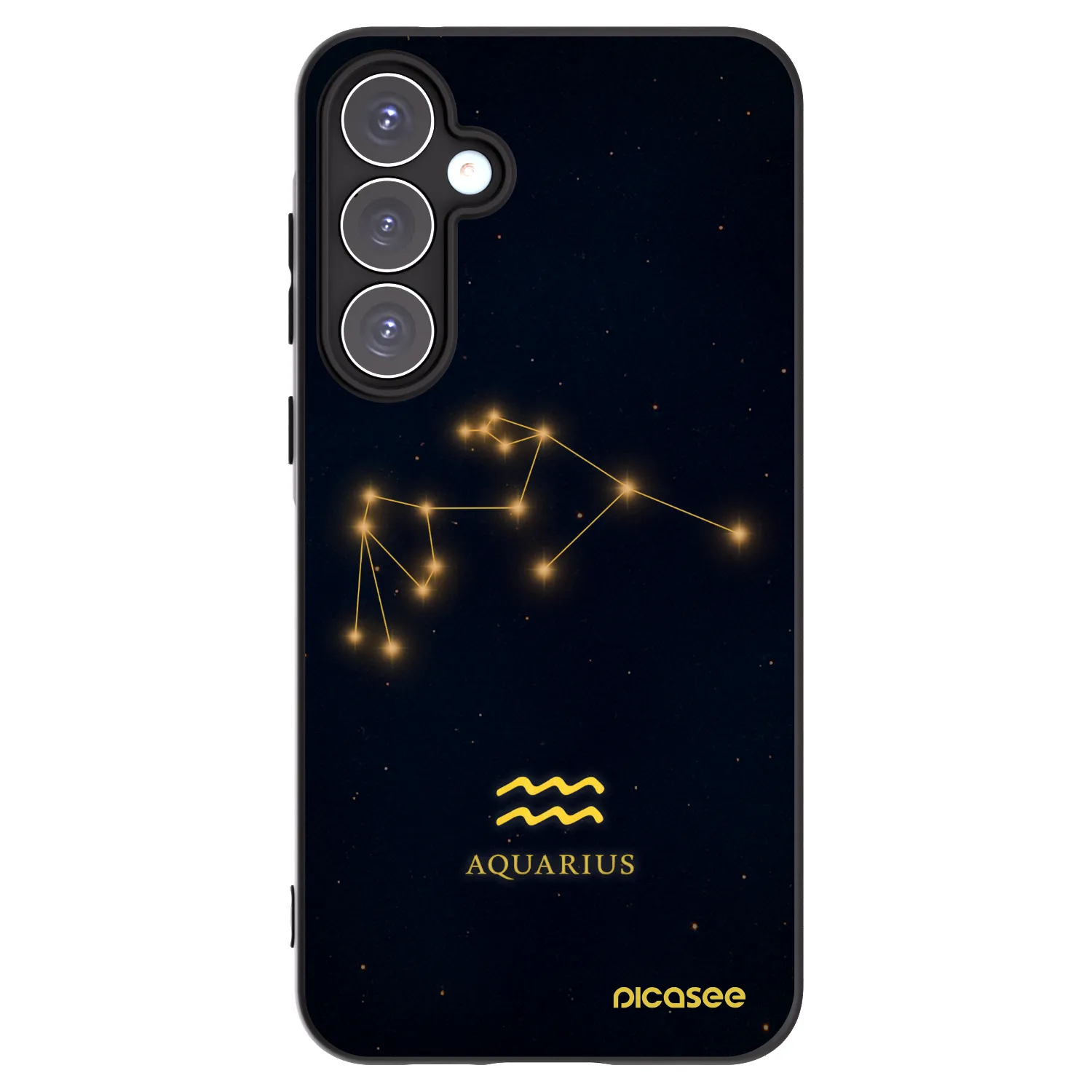 Picasee fekete szilikon tok az alábbi mobiltelefonokra Samsung Galaxy A55 5G A556B - AQUARIUS