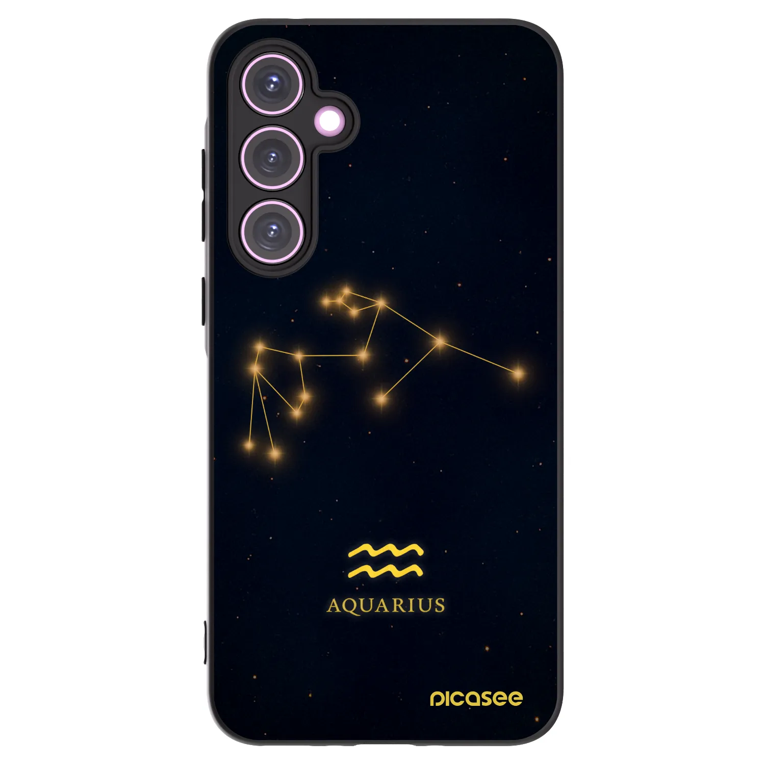 Picasee fekete szilikon tok az alábbi mobiltelefonokra Samsung Galaxy A35 5G A356B - AQUARIUS