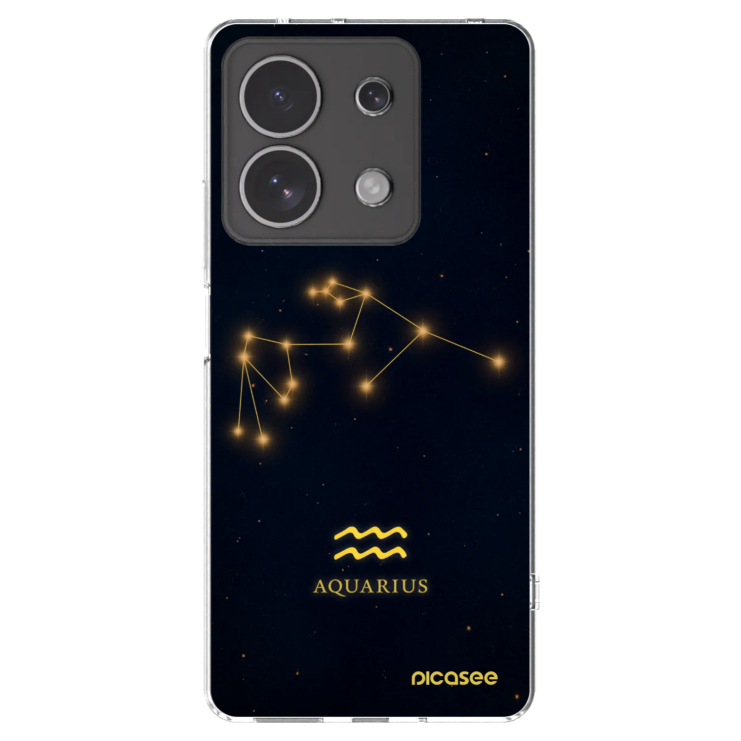 Picasee átlátszó szilikon tok az alábbi mobiltelefonokra Xiaomi Redmi Note 13 4G - AQUARIUS