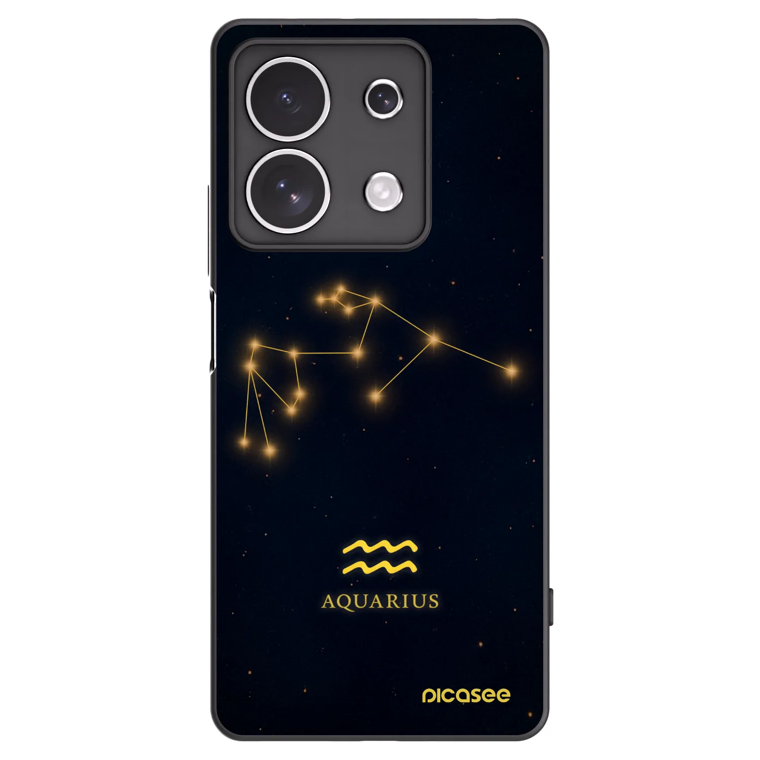 Picasee fekete szilikon tok az alábbi mobiltelefonokra Xiaomi Redmi Note 13 4G - AQUARIUS