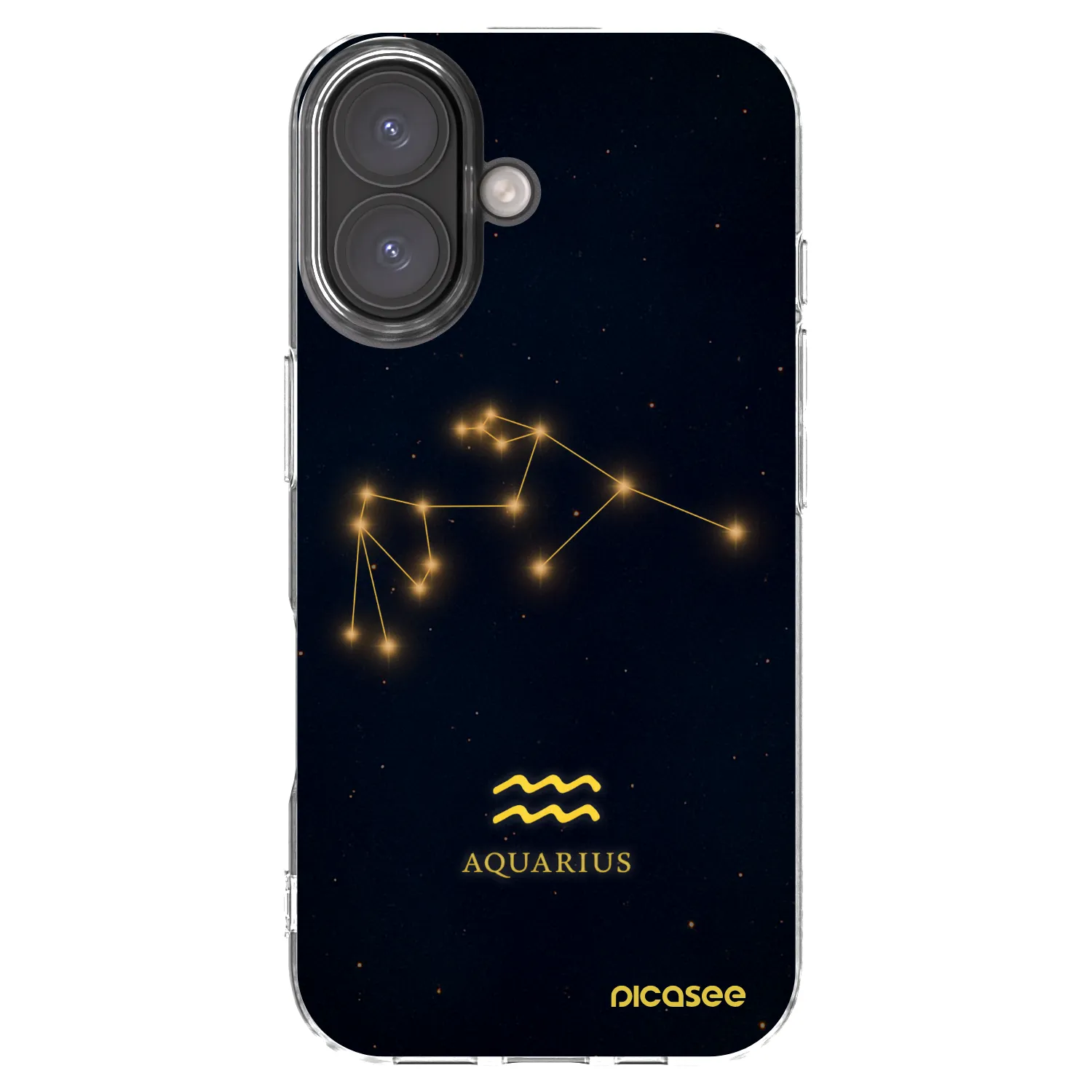 Picasee átlátszó szilikon tok az alábbi mobiltelefonokra Apple iPhone 16 - AQUARIUS