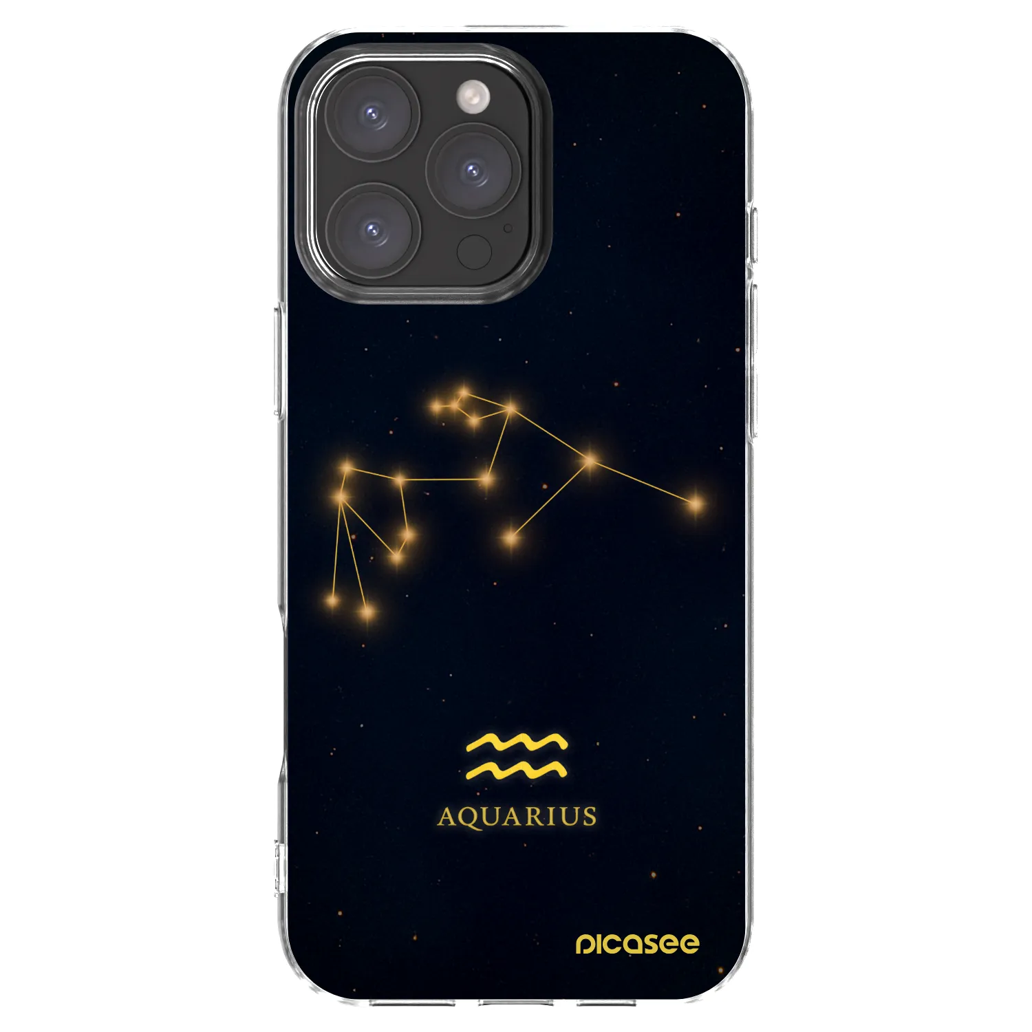 Picasee átlátszó szilikon tok az alábbi mobiltelefonokra Apple iPhone 16 Pro Max - AQUARIUS