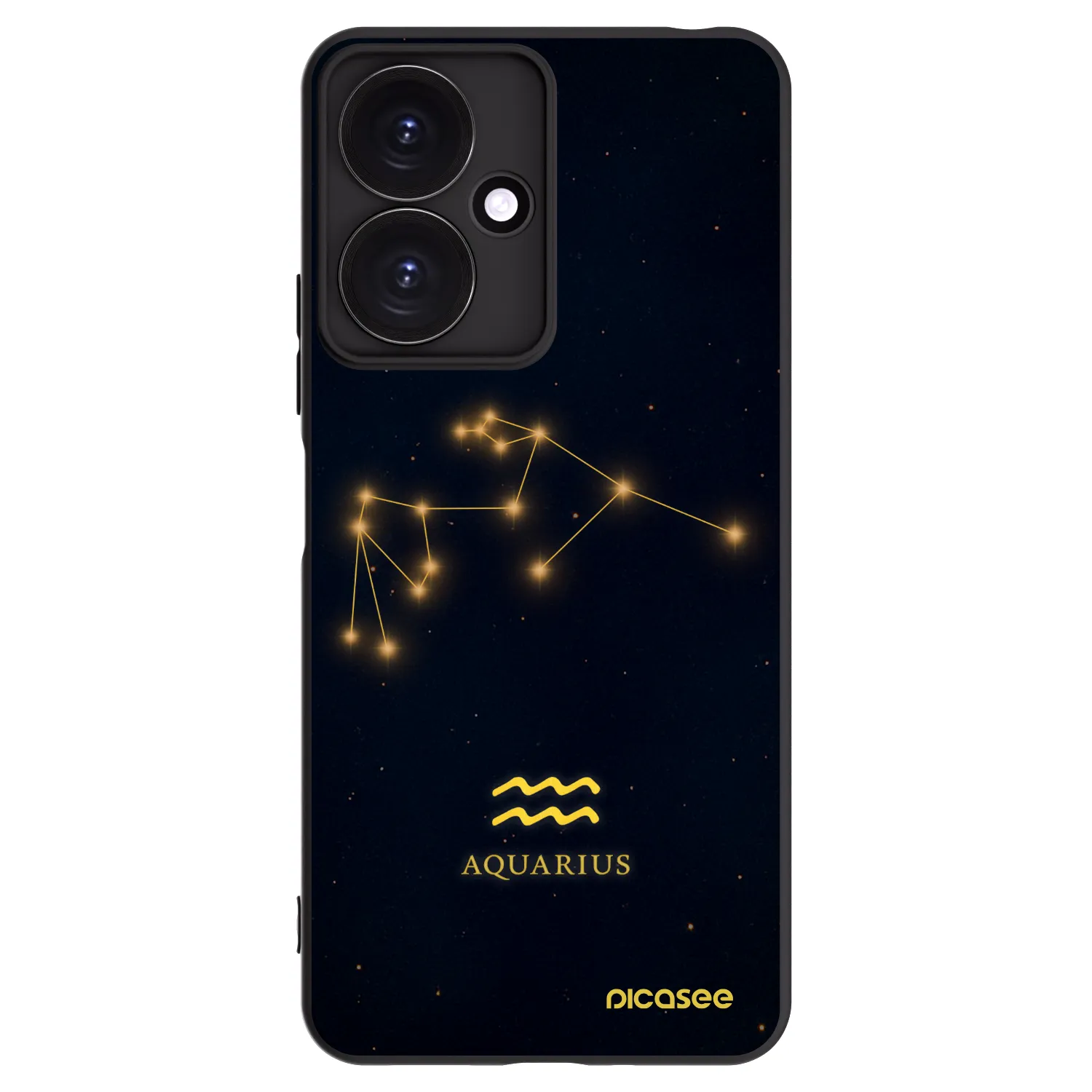 Picasee fekete szilikon tok az alábbi mobiltelefonokra Xiaomi Redmi 13C 5G - AQUARIUS