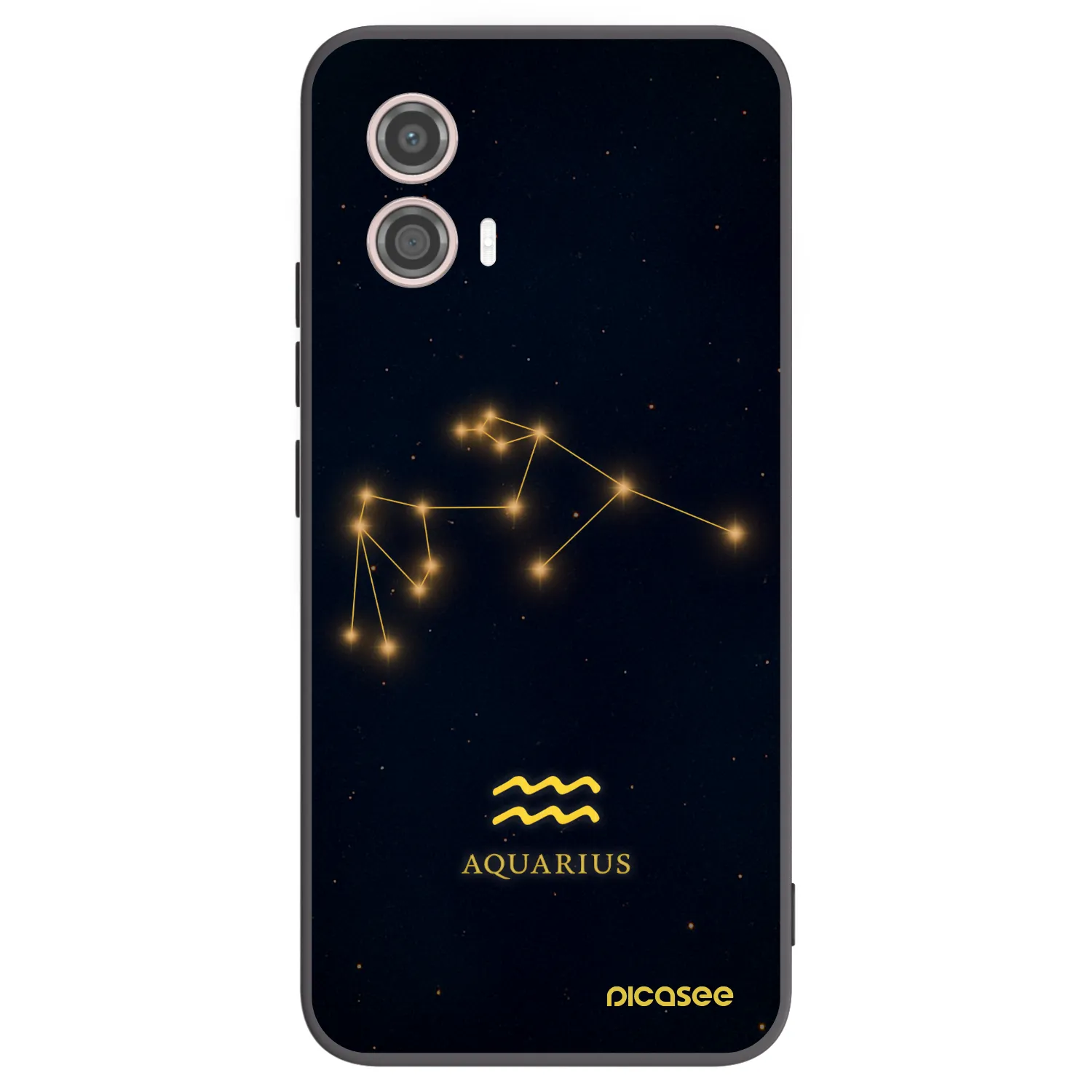 Picasee fekete szilikon tok az alábbi mobiltelefonokra Motorola Moto G53 5G - AQUARIUS