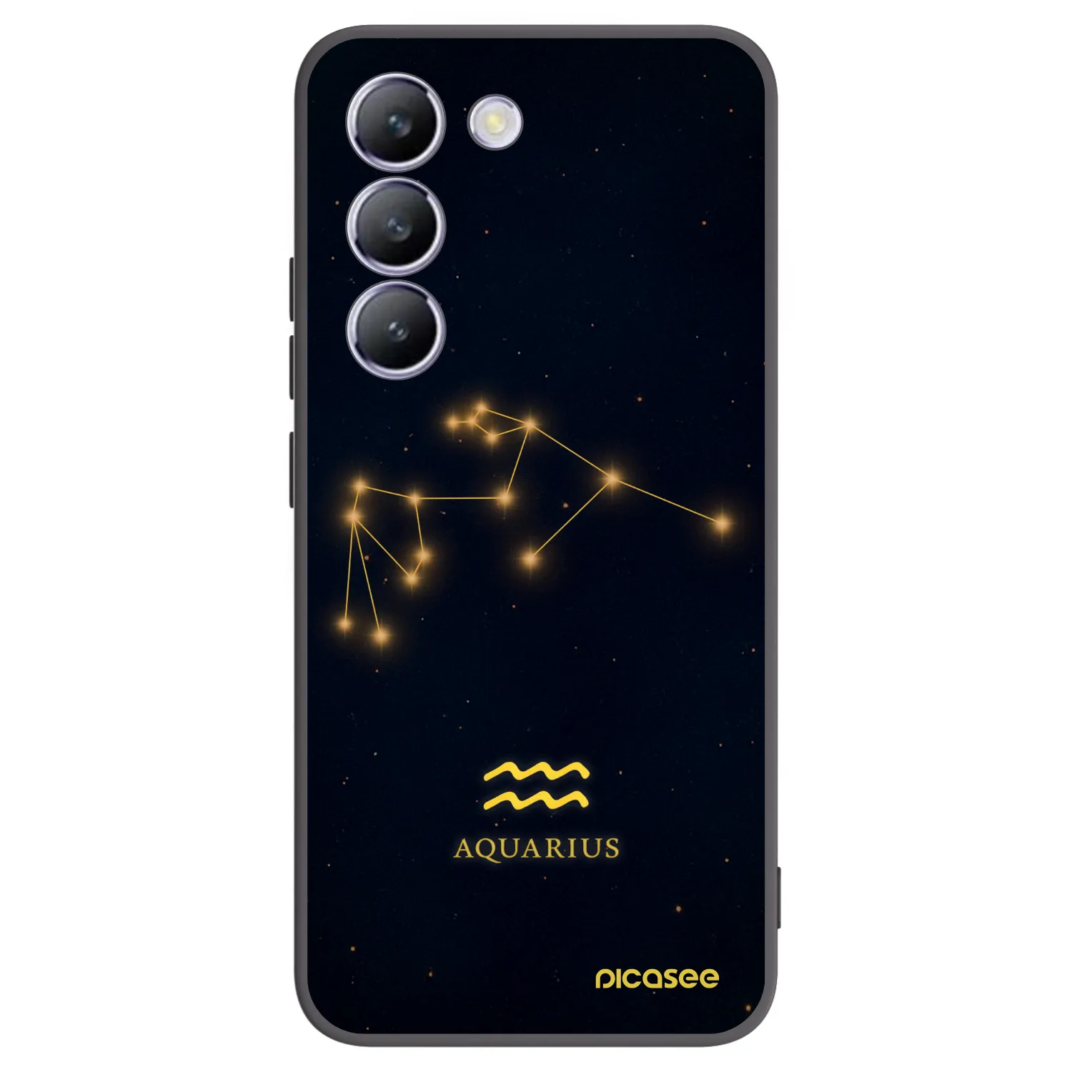 Picasee fekete szilikon tok az alábbi mobiltelefonokra Vivo V40 SE 5G - AQUARIUS