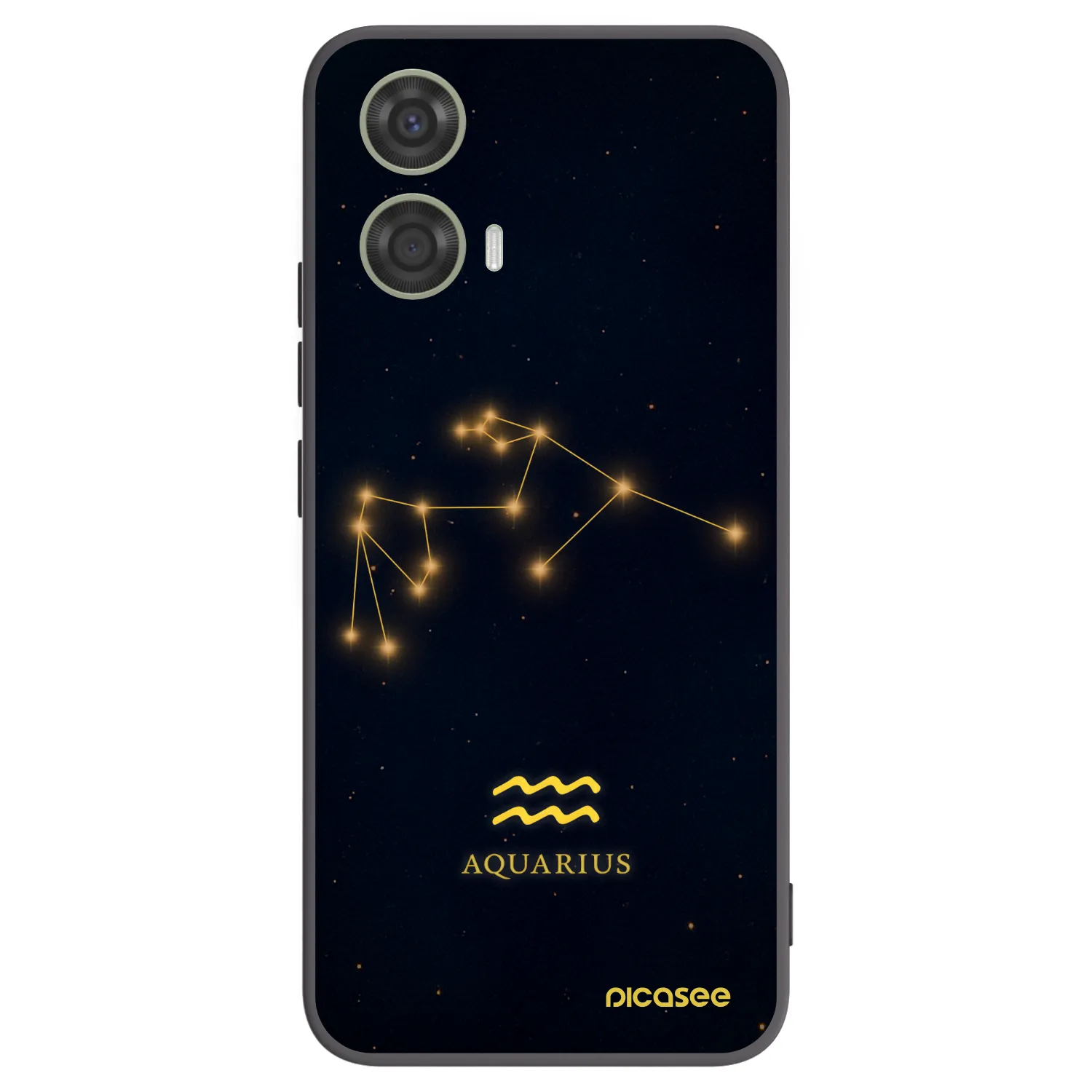 Picasee fekete szilikon tok az alábbi mobiltelefonokra Motorola Moto G24 - AQUARIUS