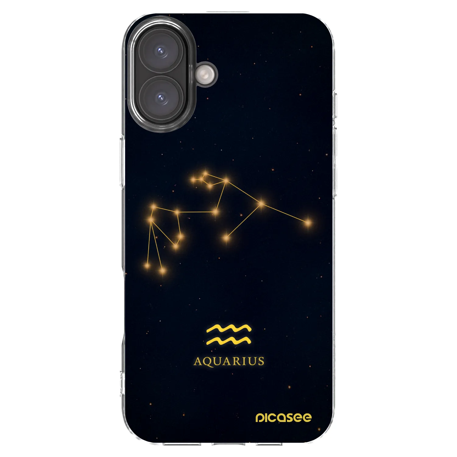 Picasee átlátszó szilikon tok az alábbi mobiltelefonokra Apple iPhone 16 Plus - AQUARIUS