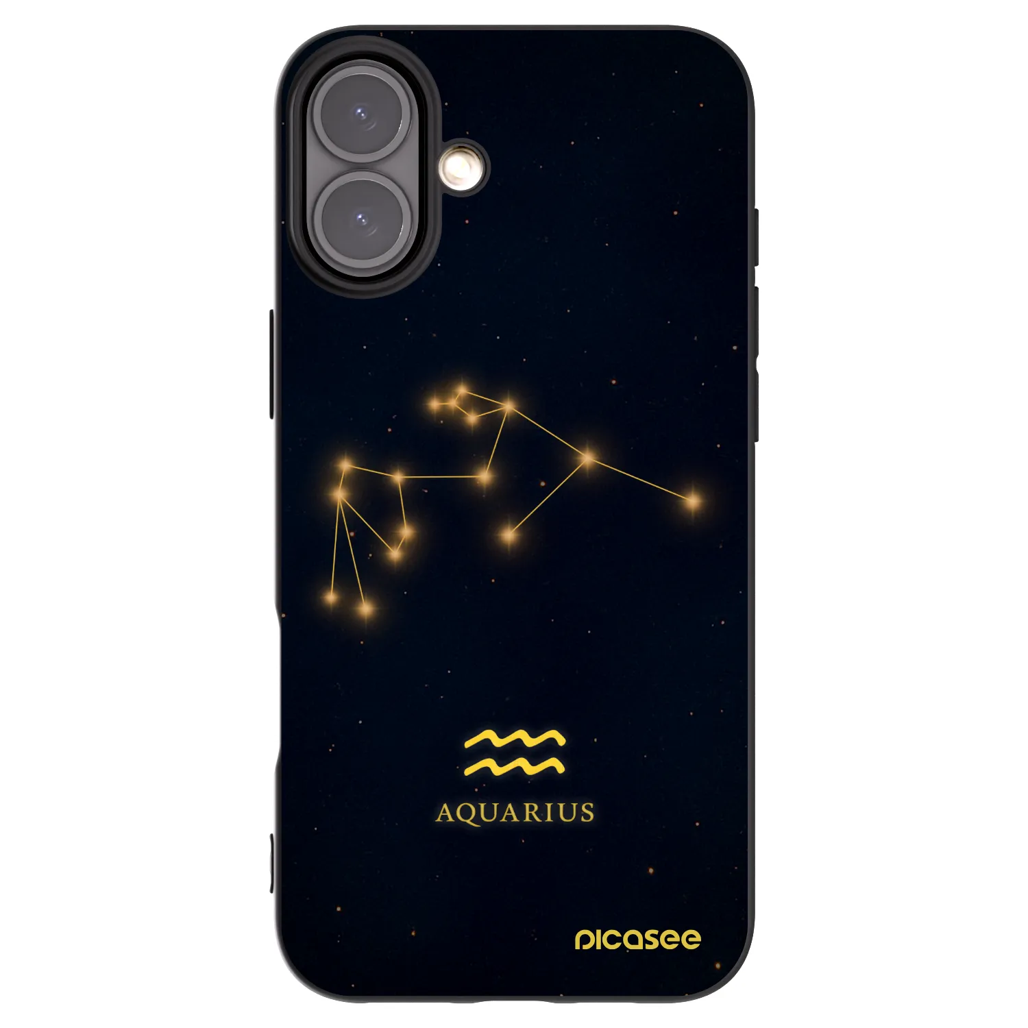 Picasee fekete szilikon tok az alábbi mobiltelefonokra Apple iPhone 16 Plus - AQUARIUS