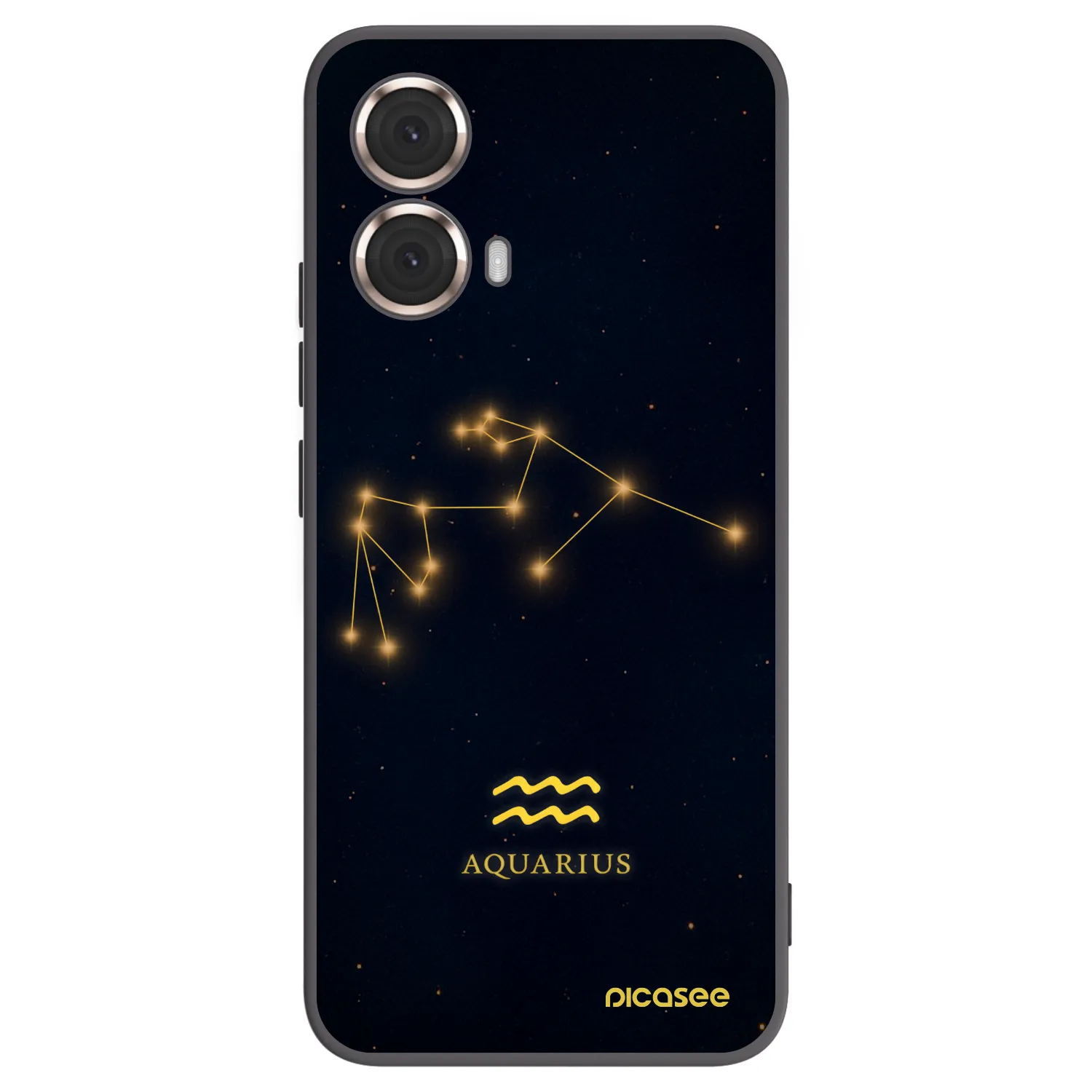 Picasee fekete szilikon tok az alábbi mobiltelefonokra Motorola Moto G85 - AQUARIUS