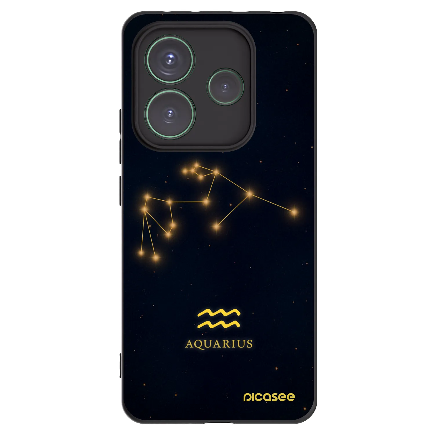 Picasee fekete szilikon tok az alábbi mobiltelefonokra Xiaomi Redmi Note 14 5G - AQUARIUS