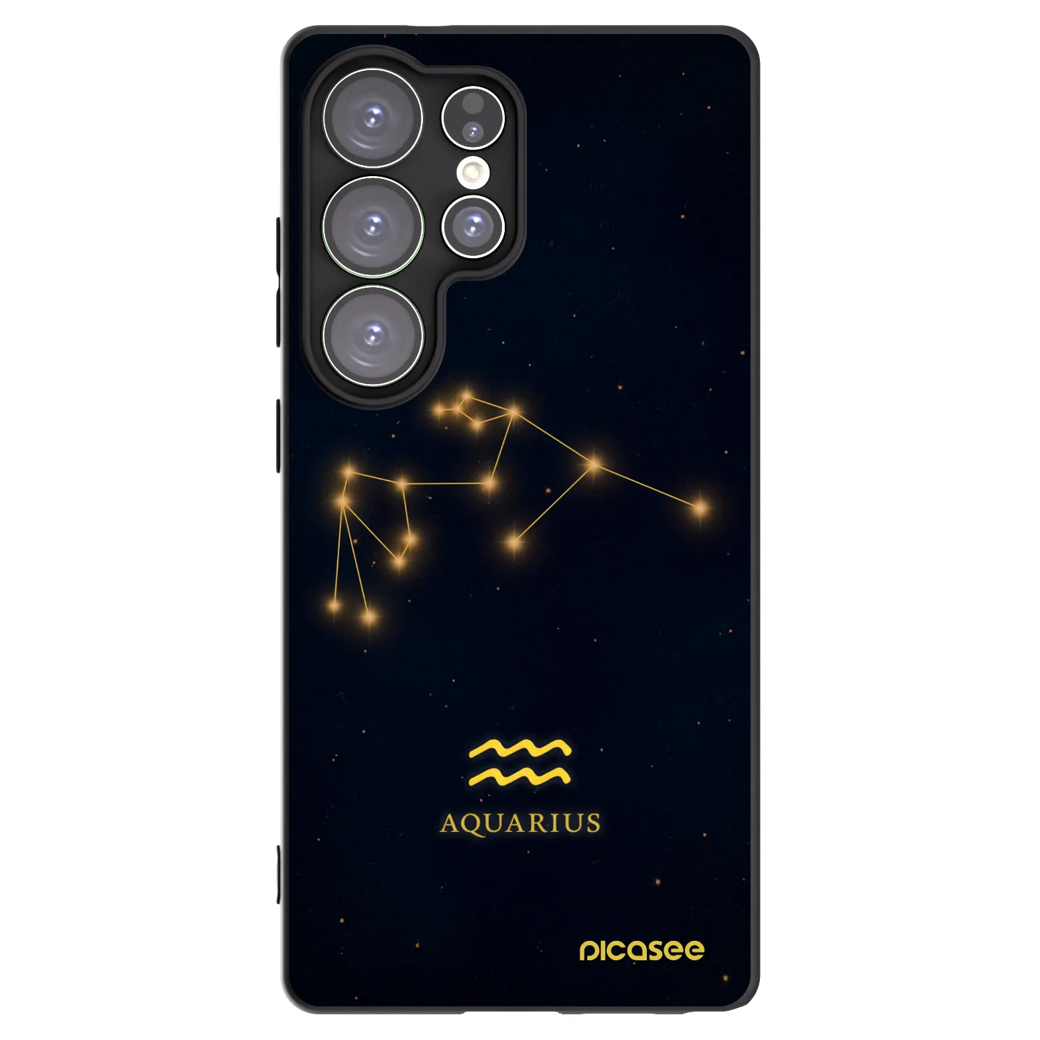 Picasee fekete szilikon tok az alábbi mobiltelefonokra Samsung Galaxy S25 Ultra 5G - AQUARIUS