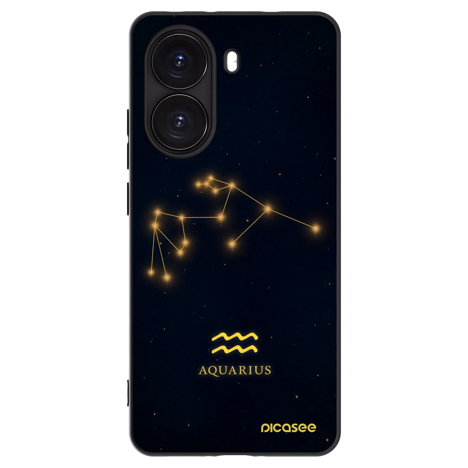 Picasee fekete szilikon tok az alábbi mobiltelefonokra Xiaomi Poco X7 Pro 5G - AQUARIUS